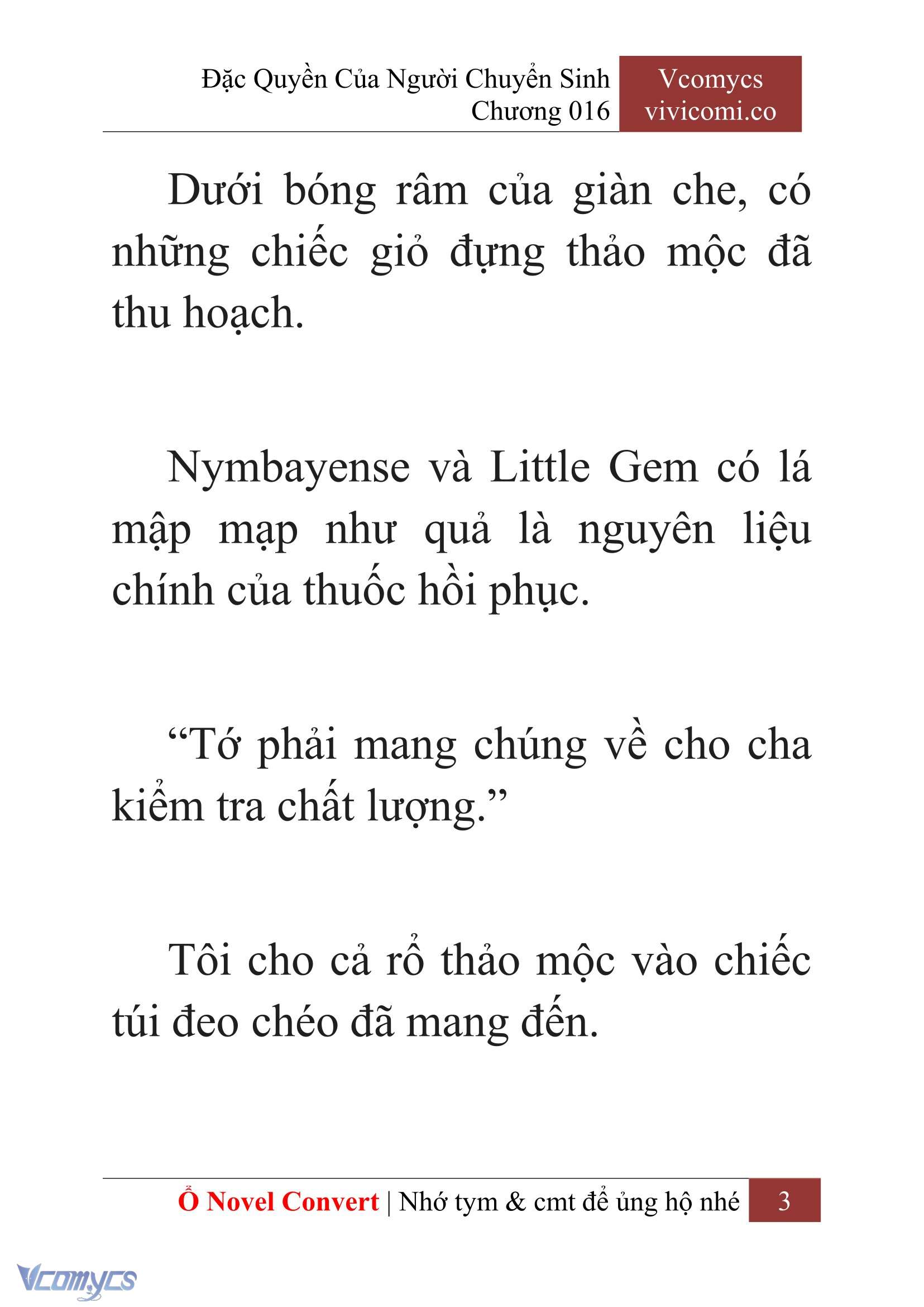 [Novel] Đặc Quyền Của Người Chuyển Sinh Chapter 16 - Trang 6