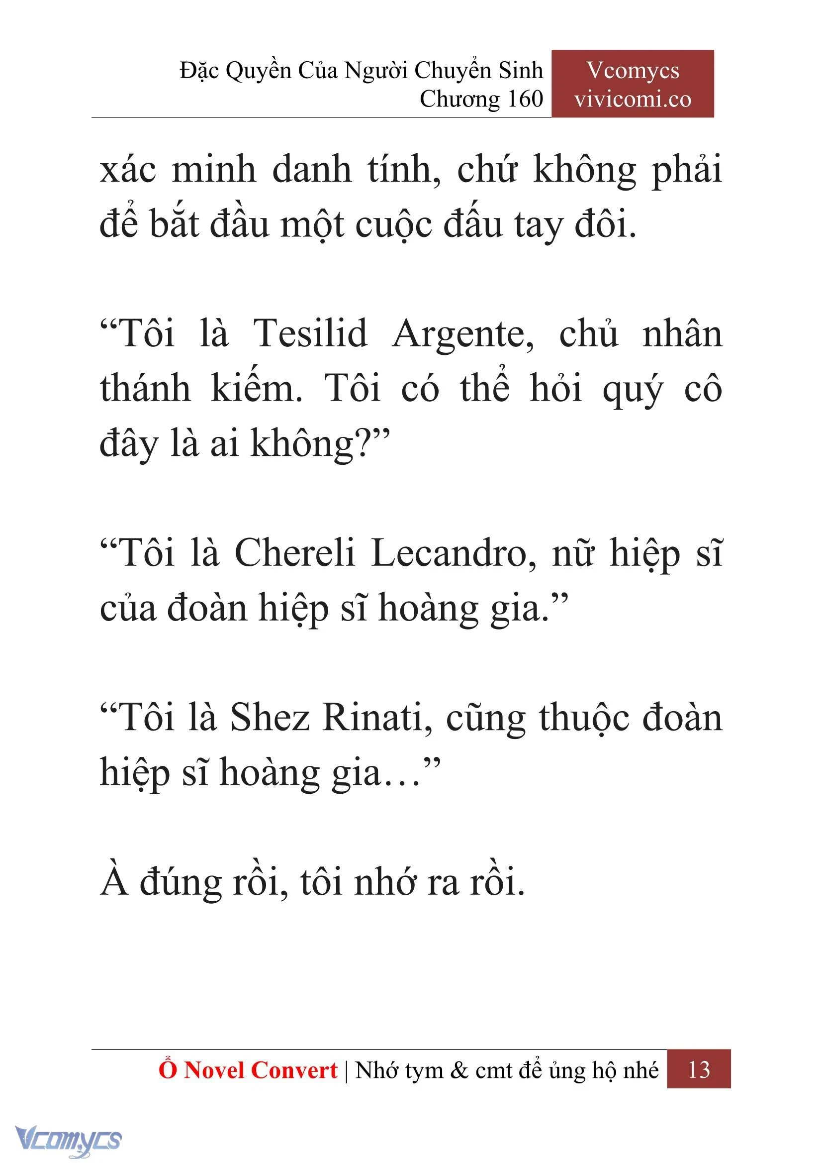 [Novel] Đặc Quyền Của Người Chuyển Sinh Chapter 160 - Trang 16