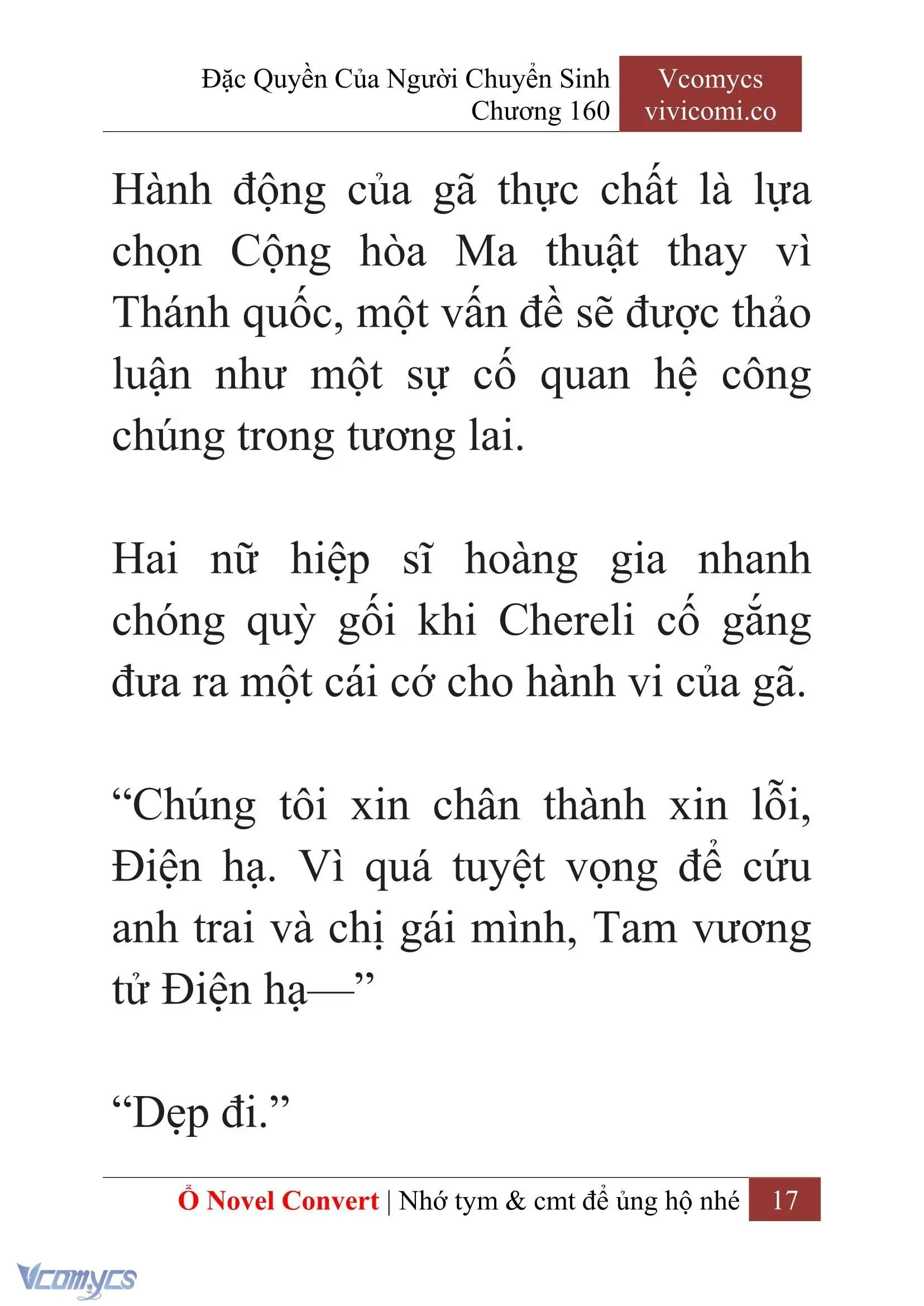 [Novel] Đặc Quyền Của Người Chuyển Sinh Chapter 160 - Trang 20
