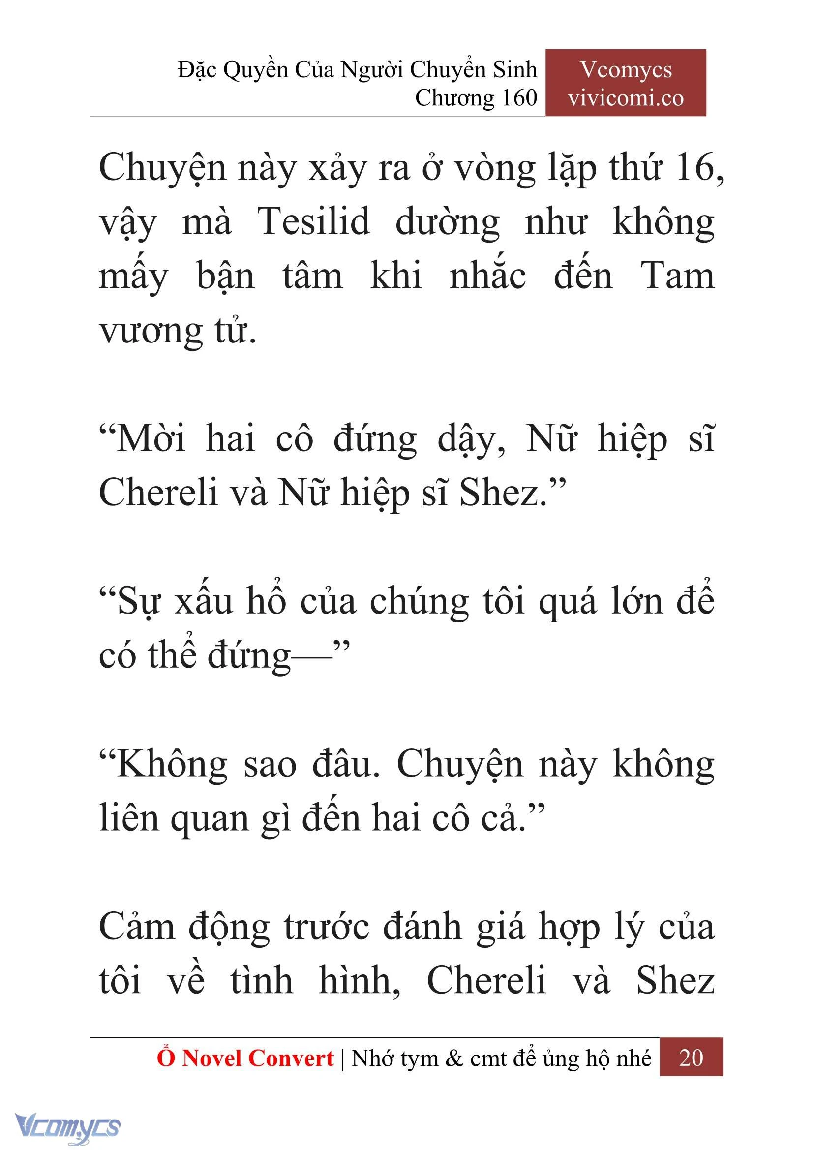[Novel] Đặc Quyền Của Người Chuyển Sinh Chapter 160 - Trang 23