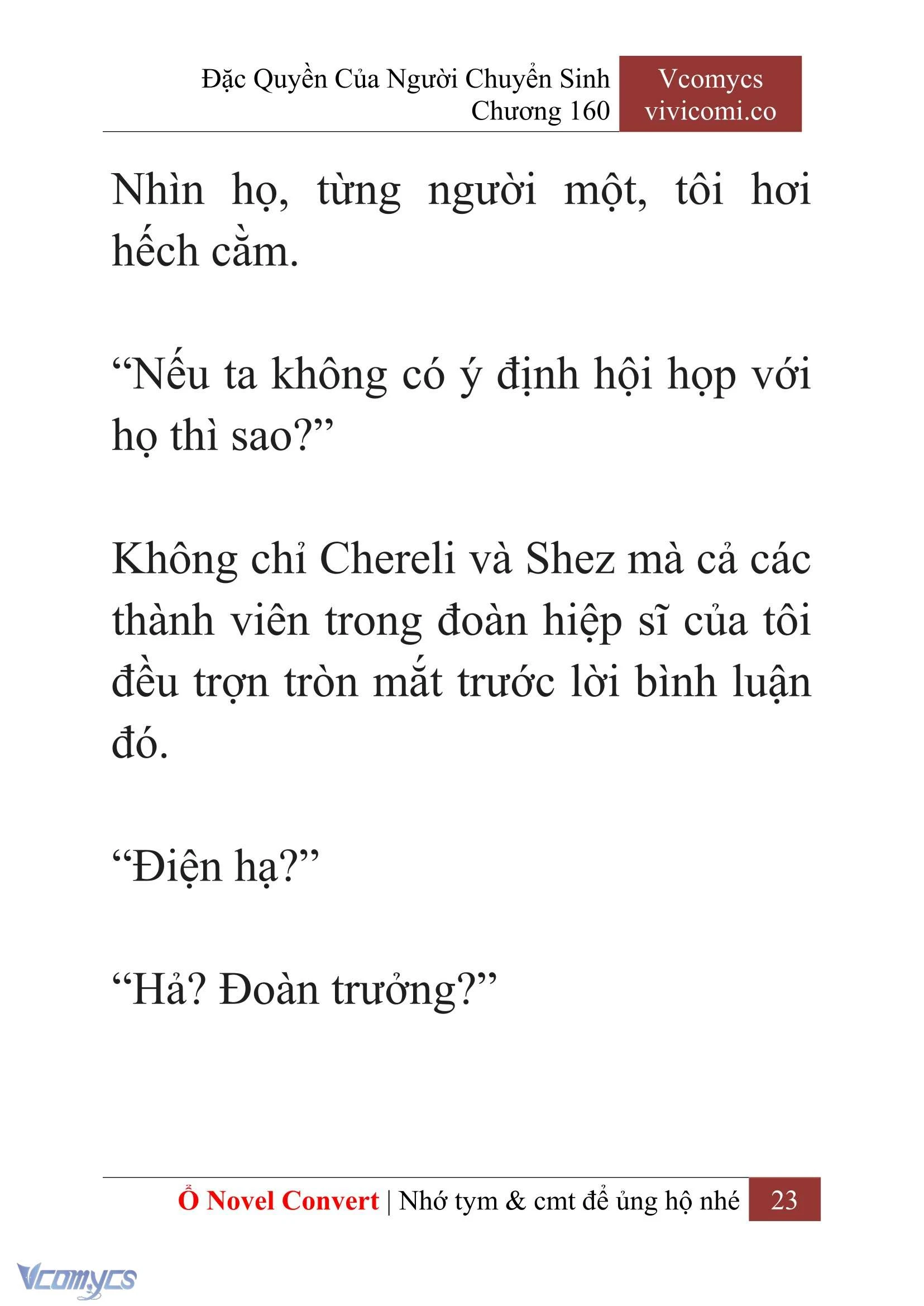 [Novel] Đặc Quyền Của Người Chuyển Sinh Chapter 160 - Trang 26