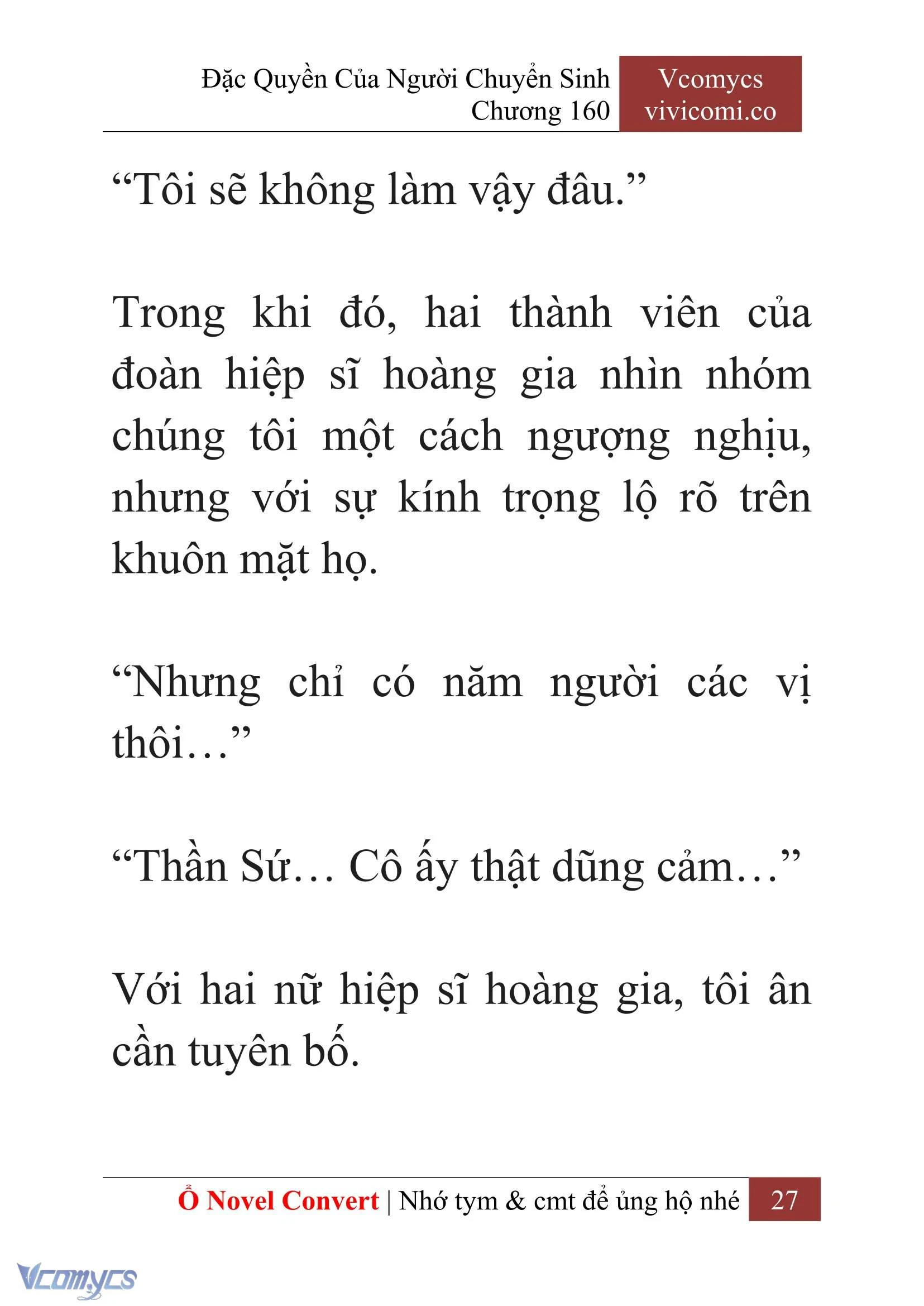 [Novel] Đặc Quyền Của Người Chuyển Sinh Chapter 160 - Trang 30