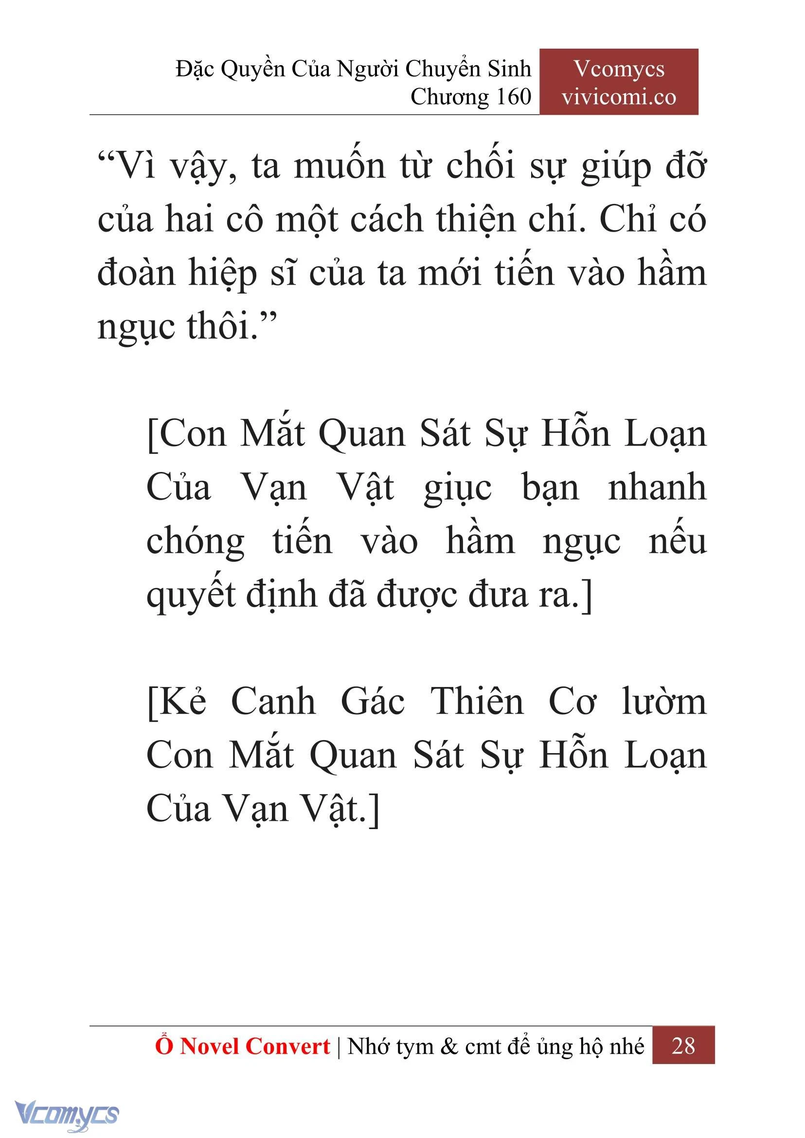 [Novel] Đặc Quyền Của Người Chuyển Sinh Chapter 160 - Trang 31