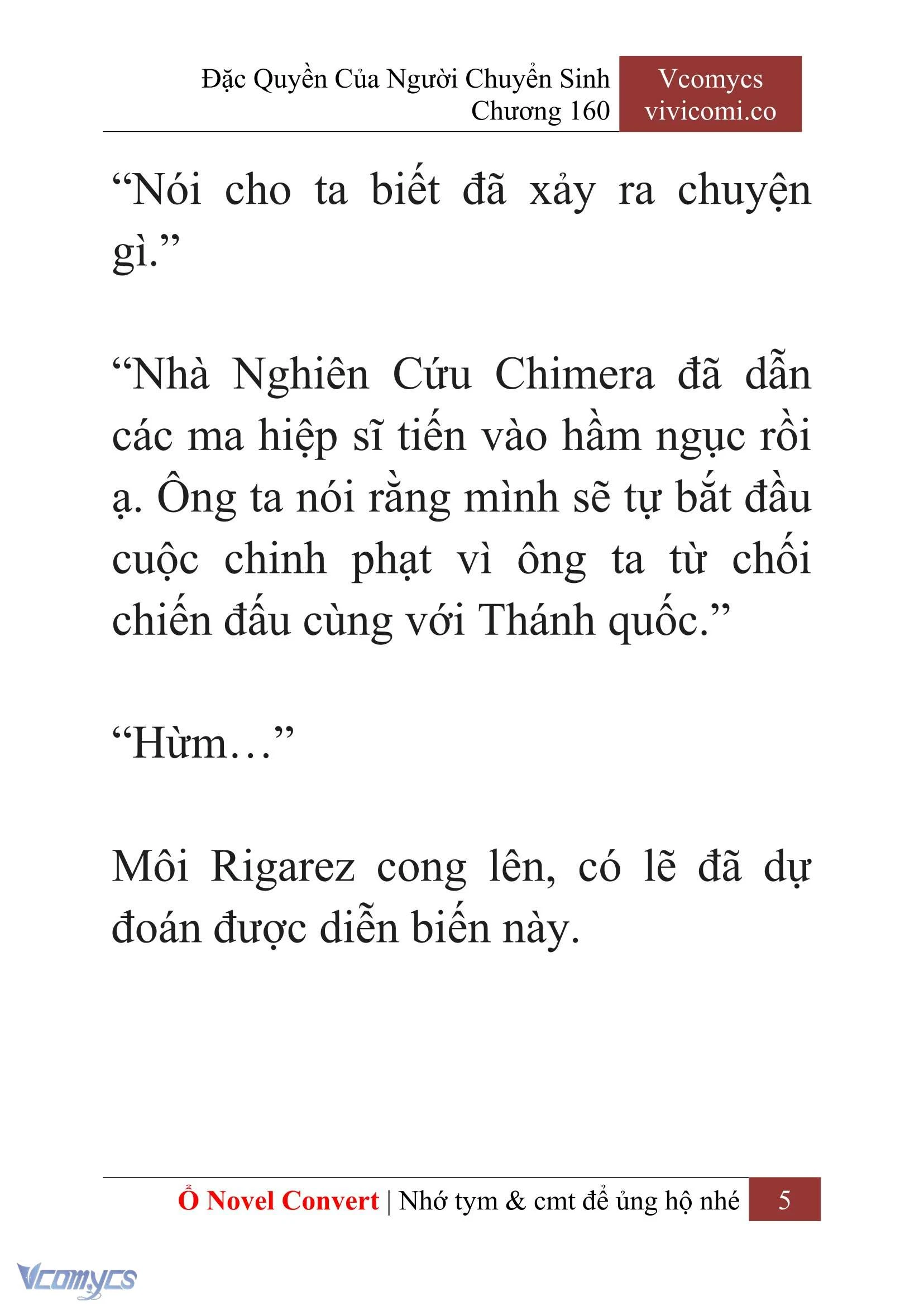 [Novel] Đặc Quyền Của Người Chuyển Sinh Chapter 160 - Trang 8