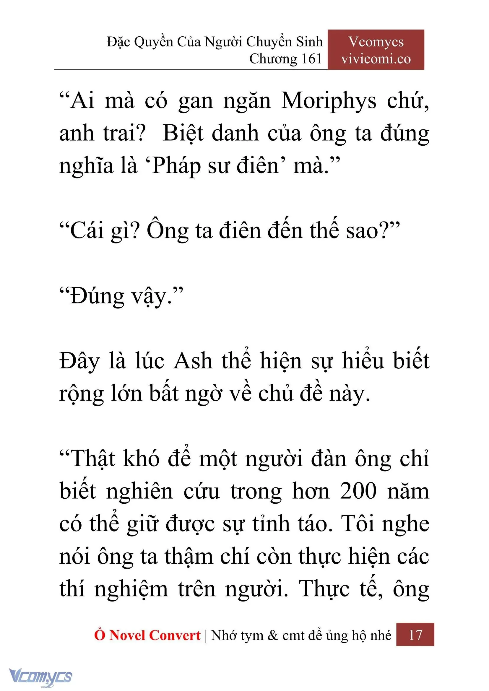 [Novel] Đặc Quyền Của Người Chuyển Sinh Chapter 161 - Trang 20