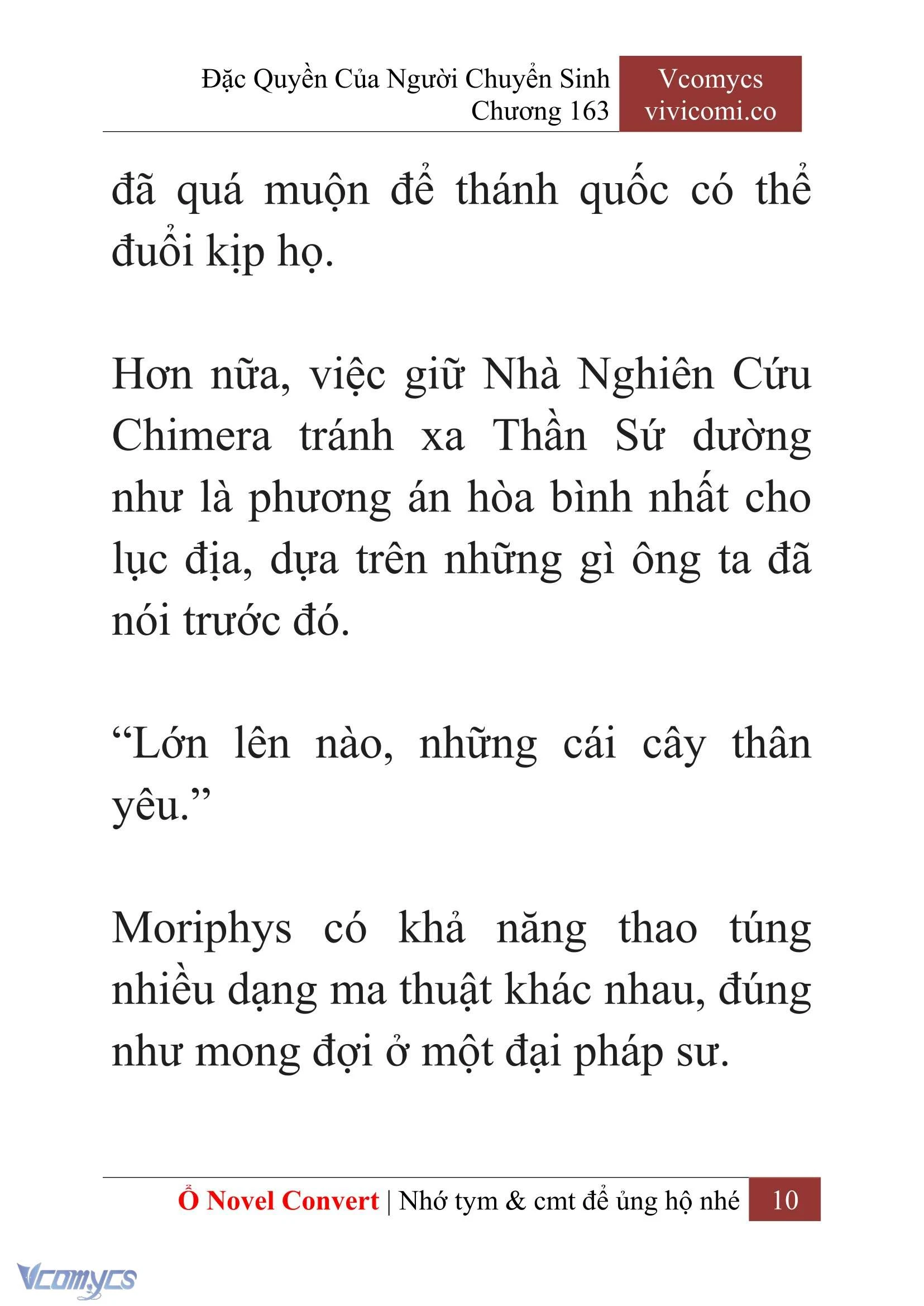 [Novel] Đặc Quyền Của Người Chuyển Sinh Chapter 163 - Trang 13