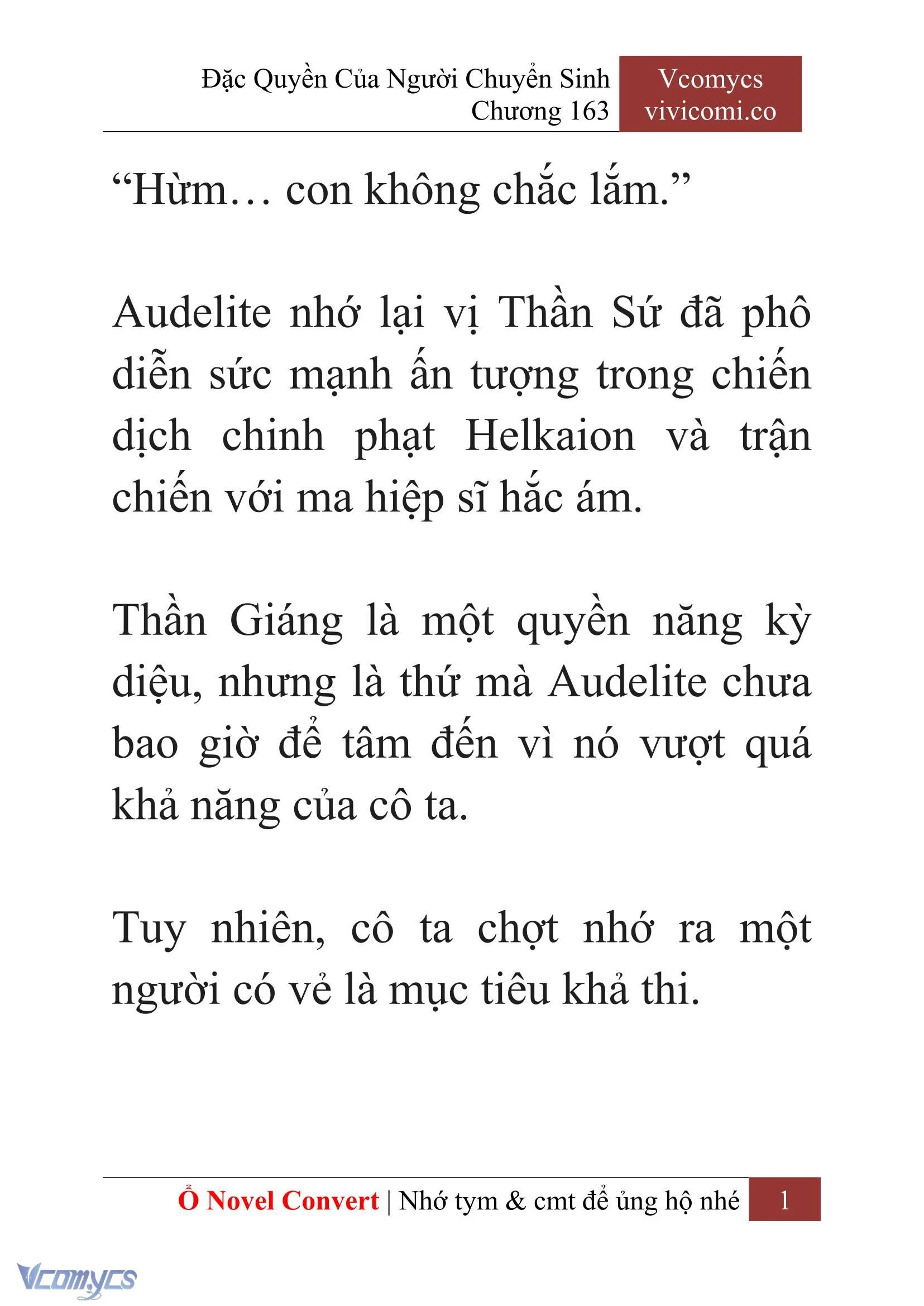 [Novel] Đặc Quyền Của Người Chuyển Sinh Chapter 163 - Trang 4