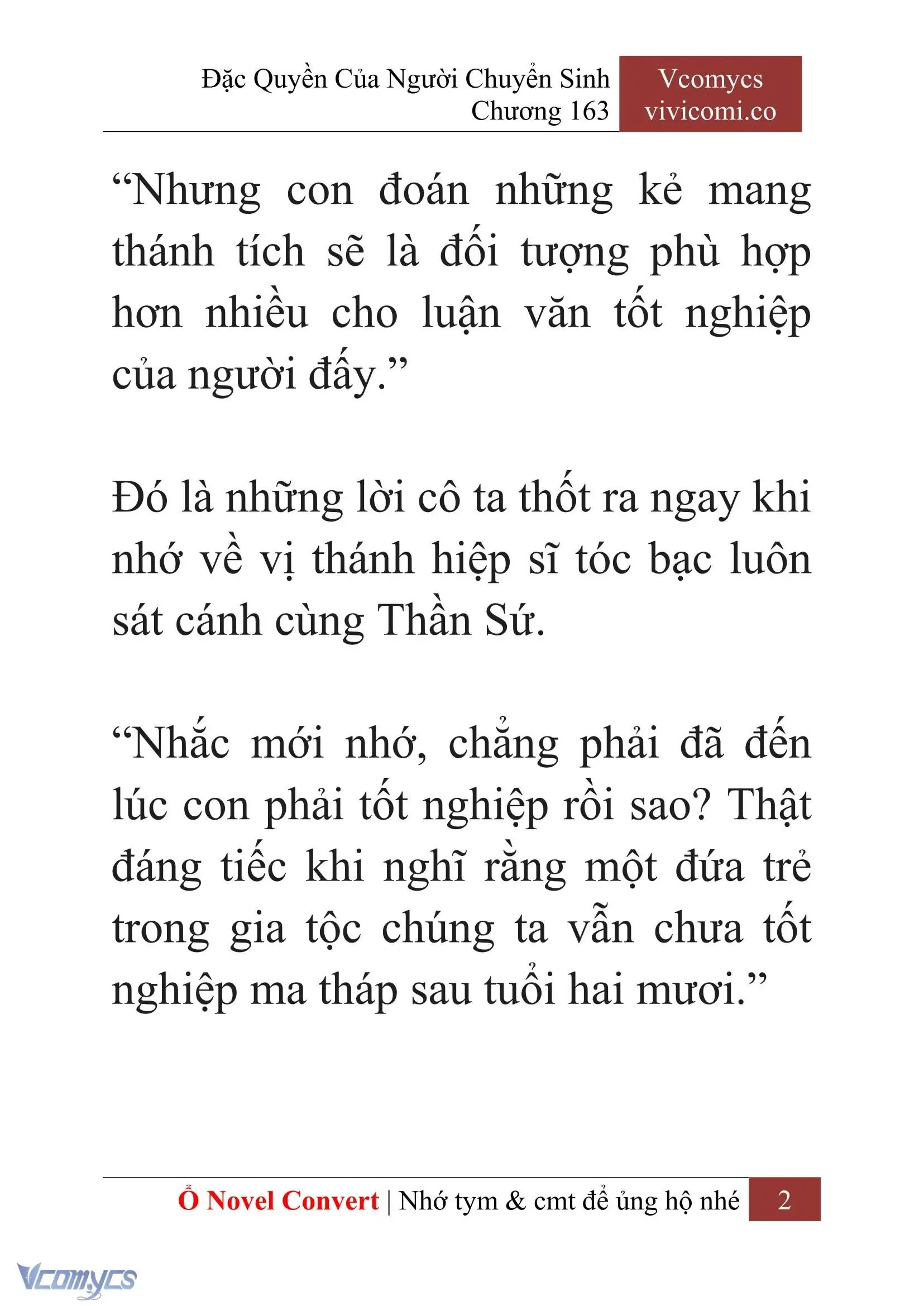 [Novel] Đặc Quyền Của Người Chuyển Sinh Chapter 163 - Trang 5