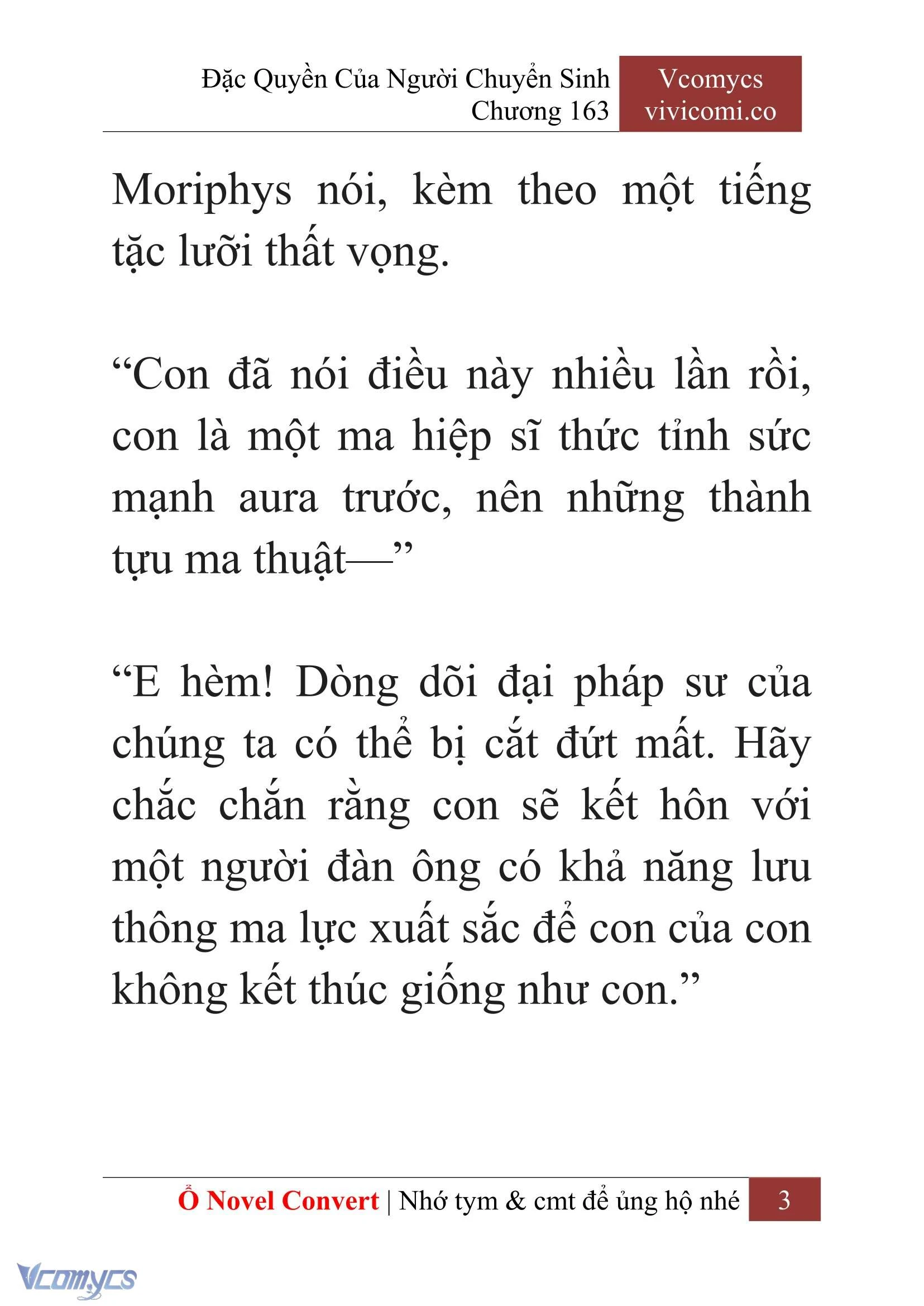[Novel] Đặc Quyền Của Người Chuyển Sinh Chapter 163 - Trang 6