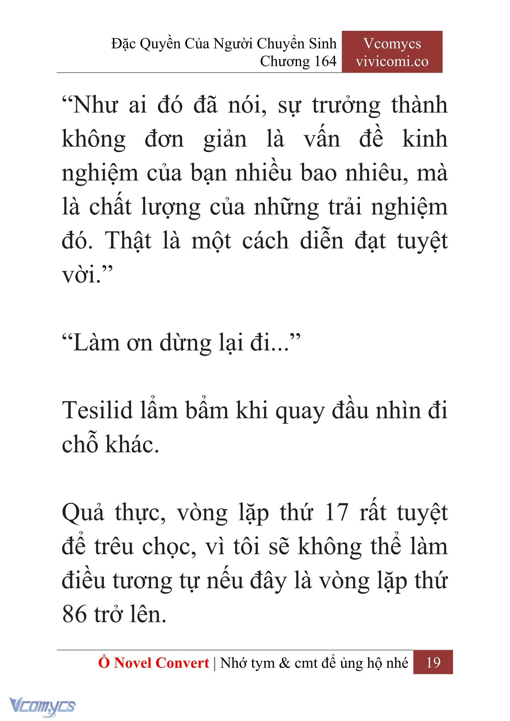 [Novel] Đặc Quyền Của Người Chuyển Sinh Chapter 164 - Trang 22