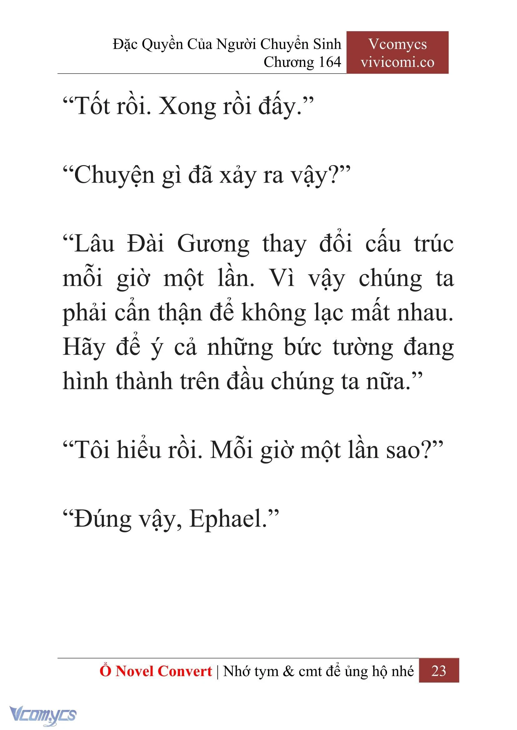 [Novel] Đặc Quyền Của Người Chuyển Sinh Chapter 164 - Trang 26