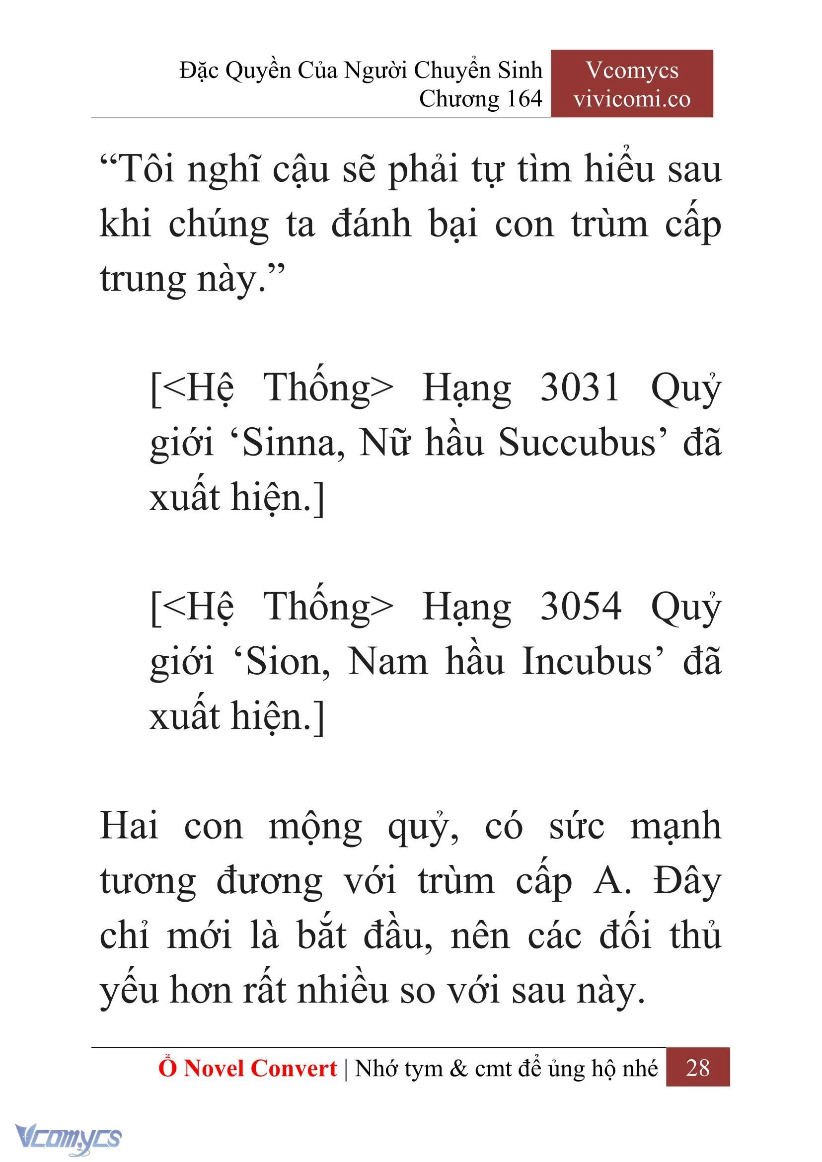 [Novel] Đặc Quyền Của Người Chuyển Sinh Chapter 164 - Trang 31