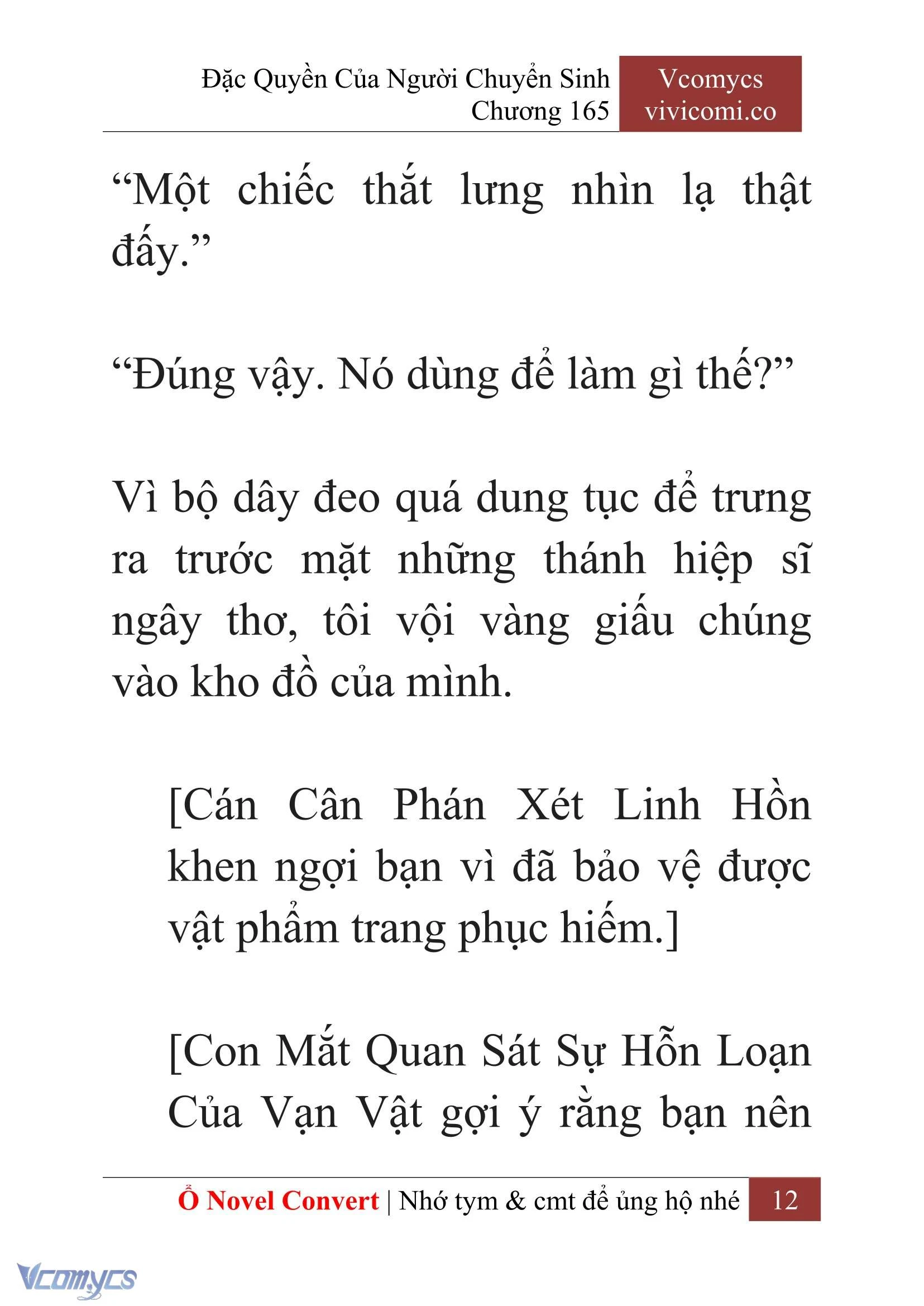 [Novel] Đặc Quyền Của Người Chuyển Sinh Chapter 165 - Trang 15