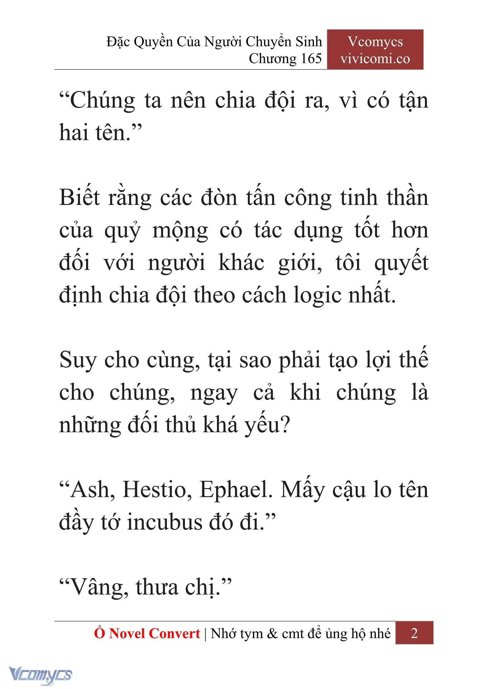 [Novel] Đặc Quyền Của Người Chuyển Sinh Chapter 165 - Trang 5