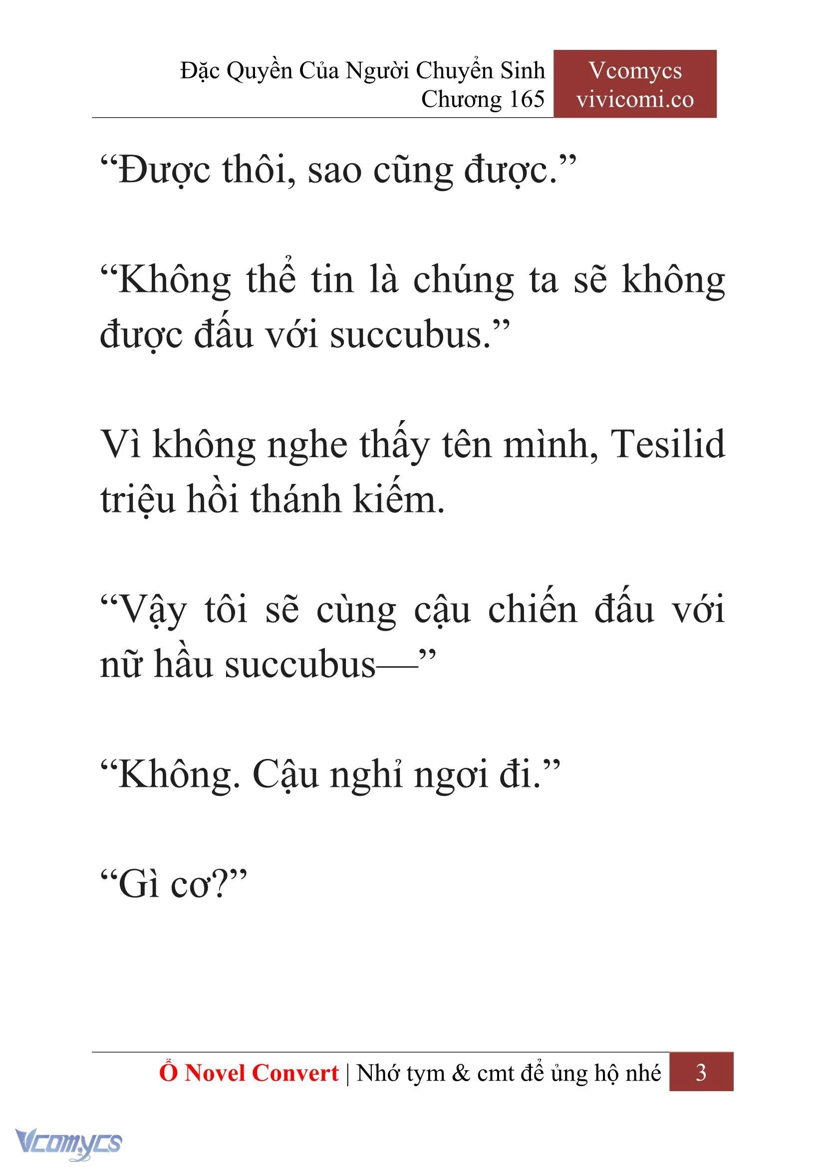 [Novel] Đặc Quyền Của Người Chuyển Sinh Chapter 165 - Trang 6