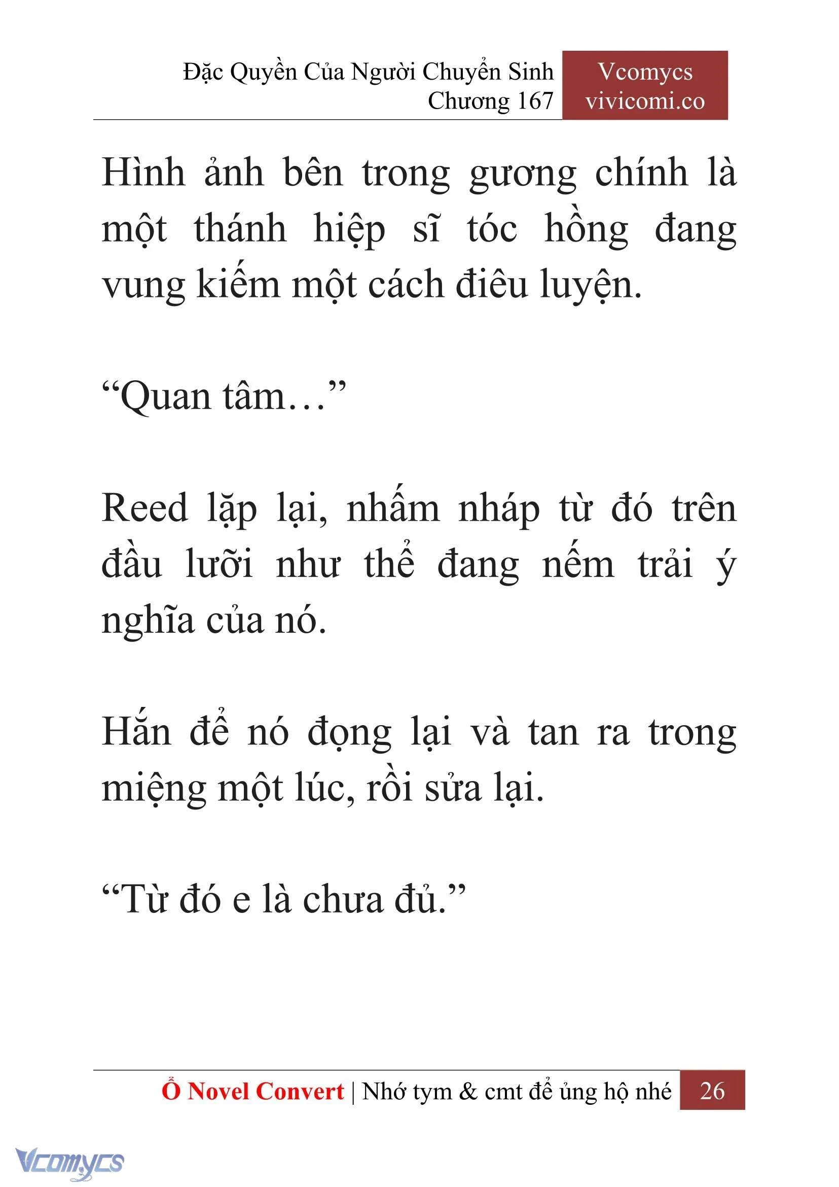 [Novel] Đặc Quyền Của Người Chuyển Sinh Chapter 167 - Trang 30