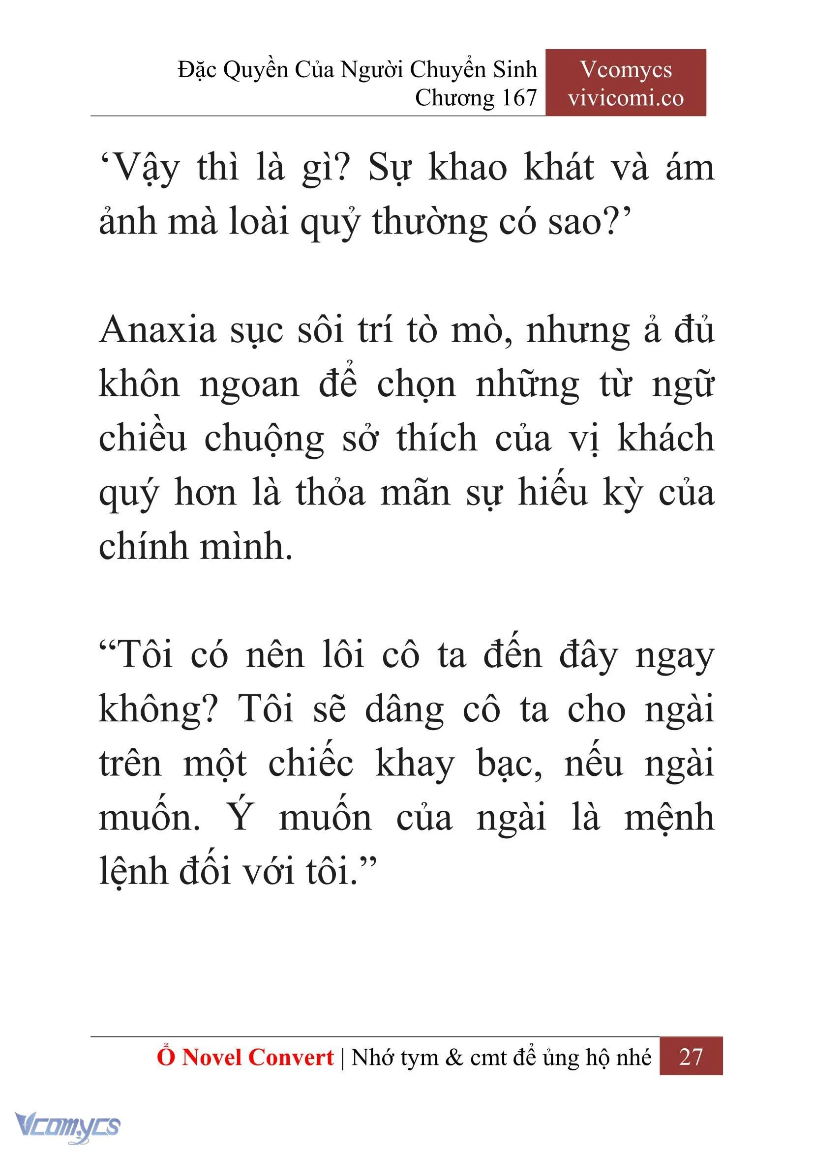 [Novel] Đặc Quyền Của Người Chuyển Sinh Chapter 167 - Trang 31