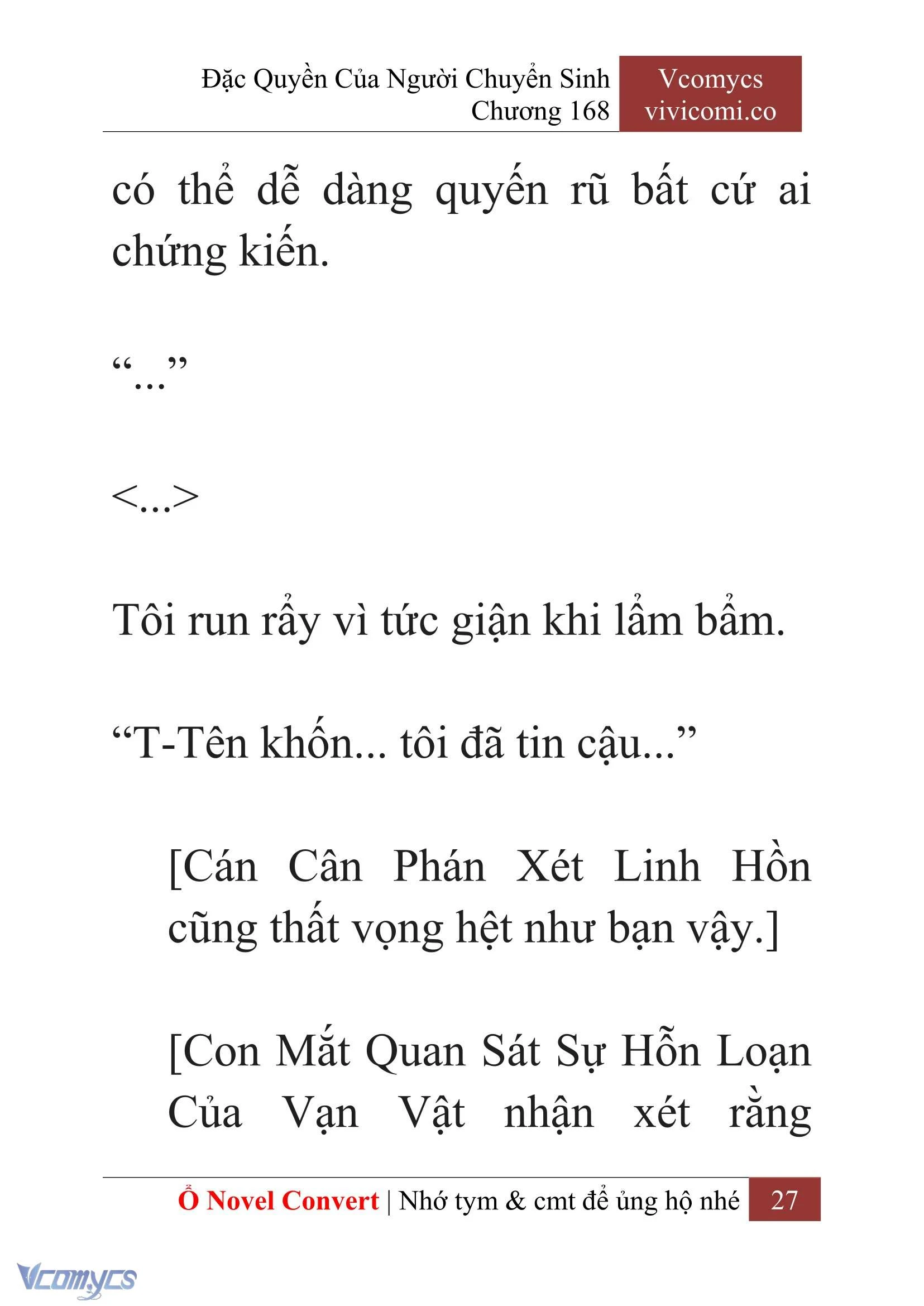 [Novel] Đặc Quyền Của Người Chuyển Sinh Chapter 168 - Trang 31