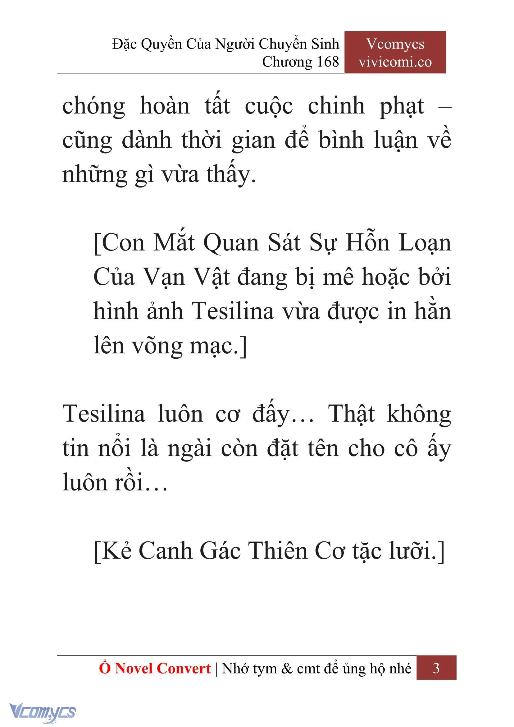 [Novel] Đặc Quyền Của Người Chuyển Sinh Chapter 168 - Trang 7