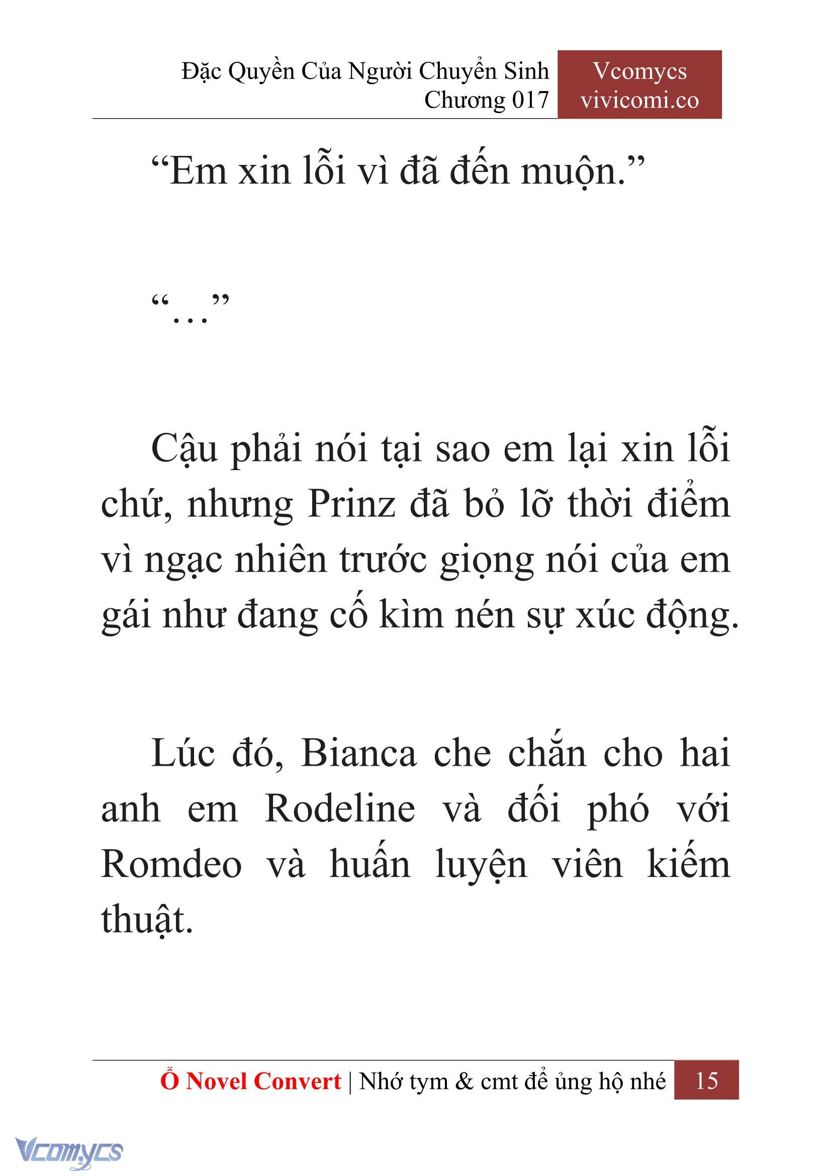 [Novel] Đặc Quyền Của Người Chuyển Sinh Chapter 17 - Trang 18