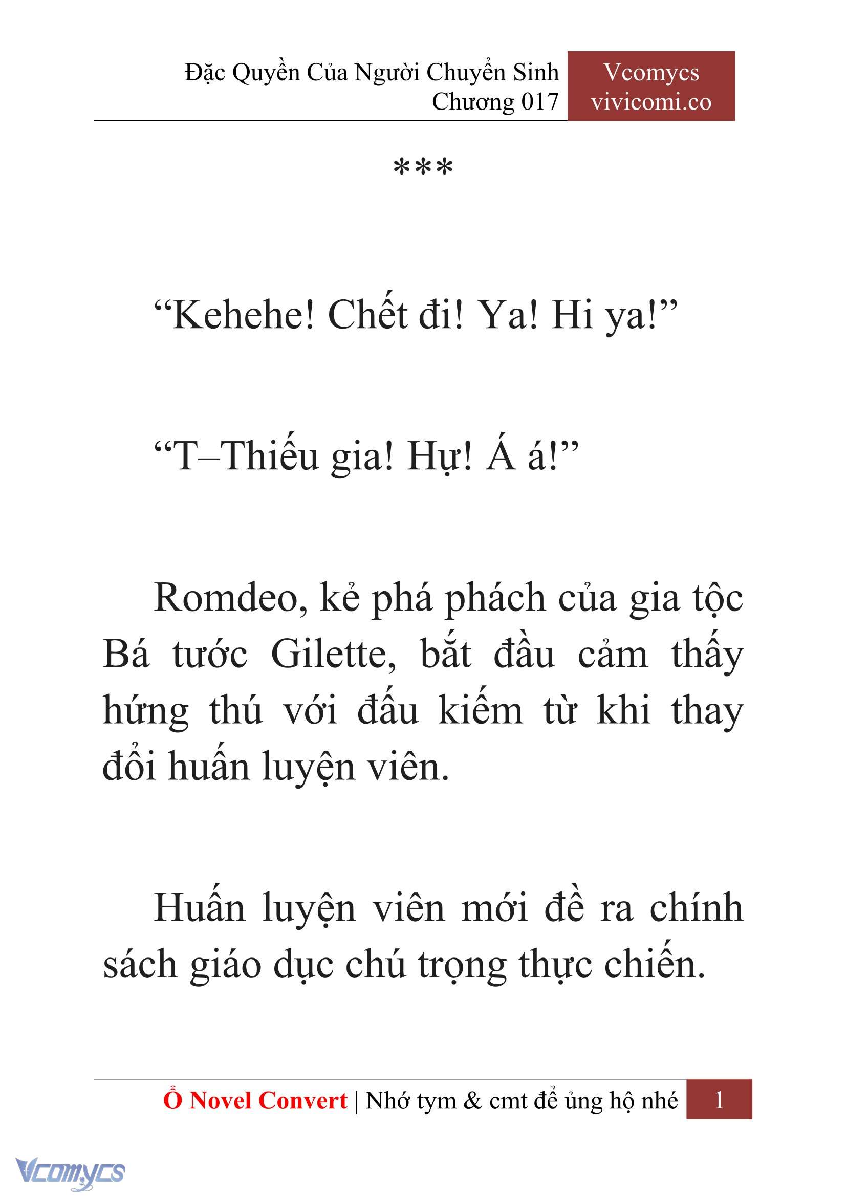 [Novel] Đặc Quyền Của Người Chuyển Sinh Chapter 17 - Trang 4