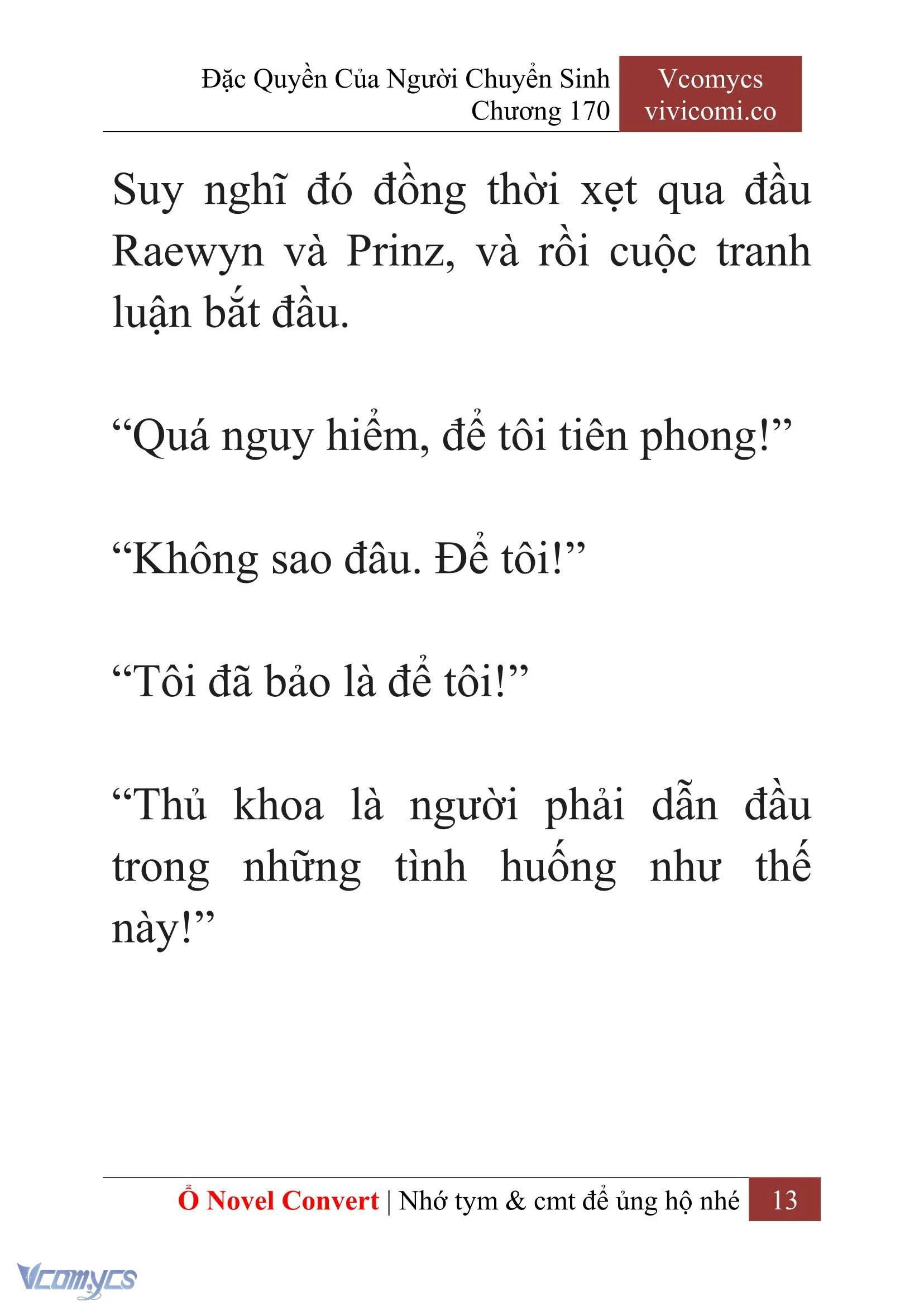 [Novel] Đặc Quyền Của Người Chuyển Sinh Chapter 170 - Trang 17