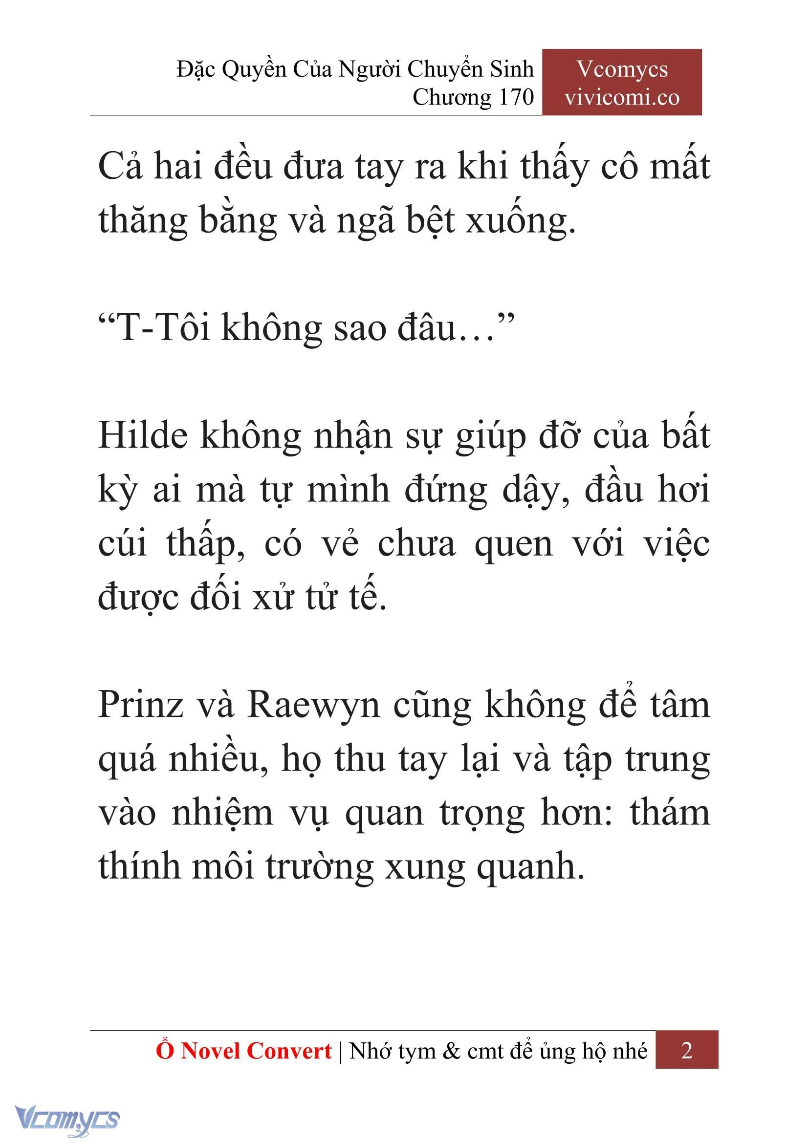[Novel] Đặc Quyền Của Người Chuyển Sinh Chapter 170 - Trang 6