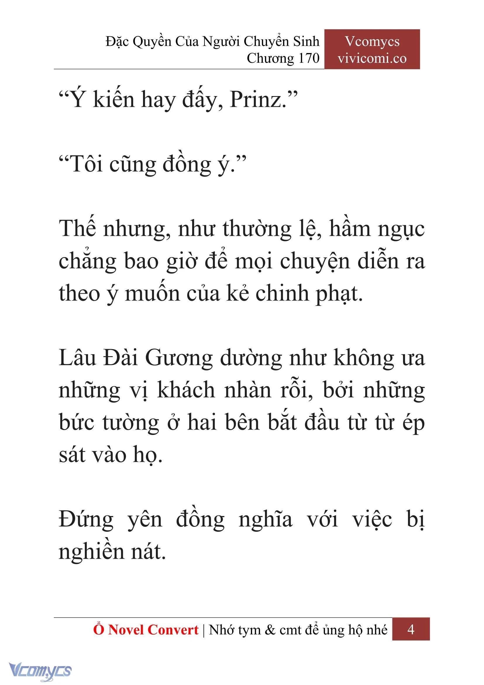 [Novel] Đặc Quyền Của Người Chuyển Sinh Chapter 170 - Trang 8