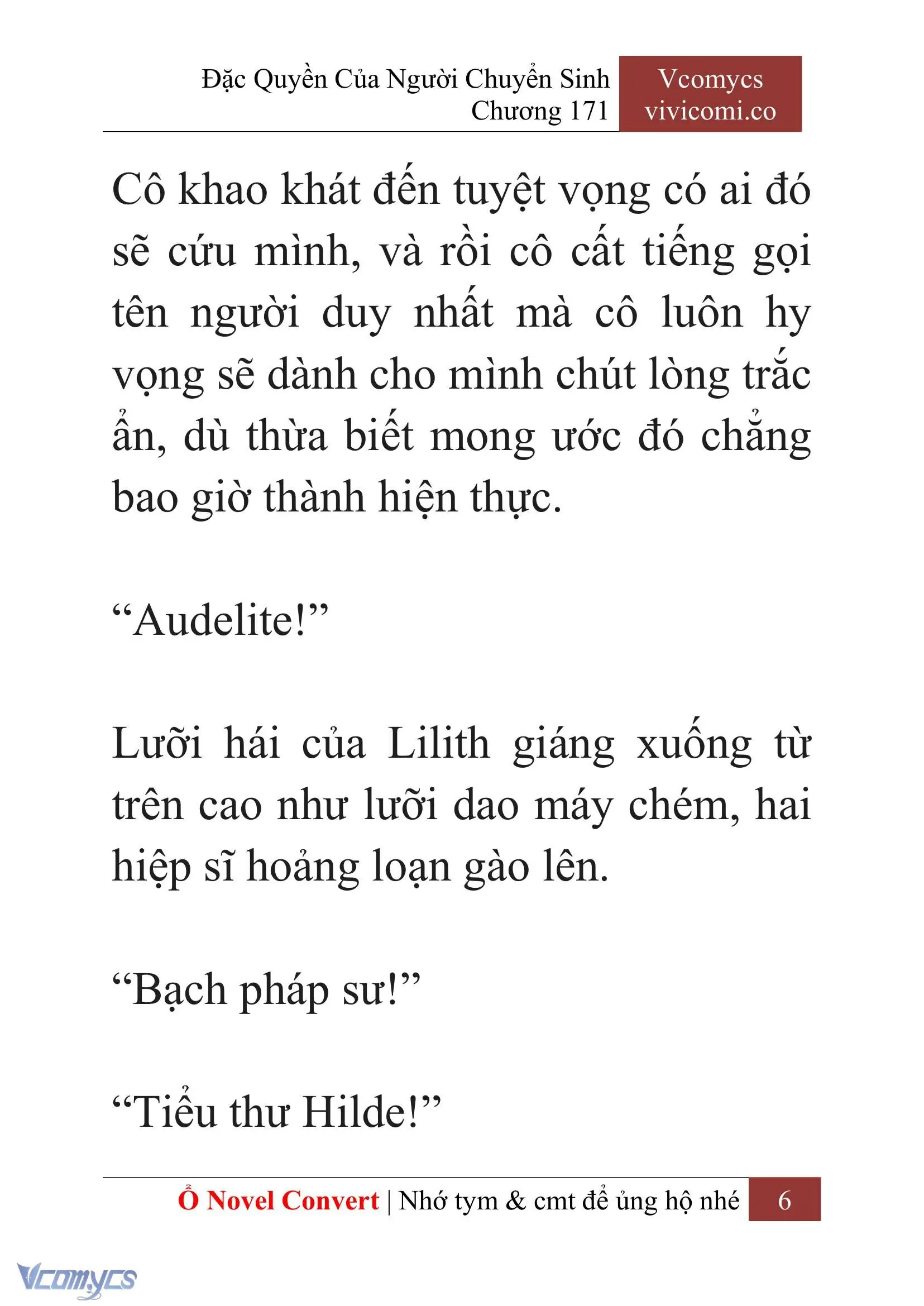[Novel] Đặc Quyền Của Người Chuyển Sinh Chapter 171 - Trang 10