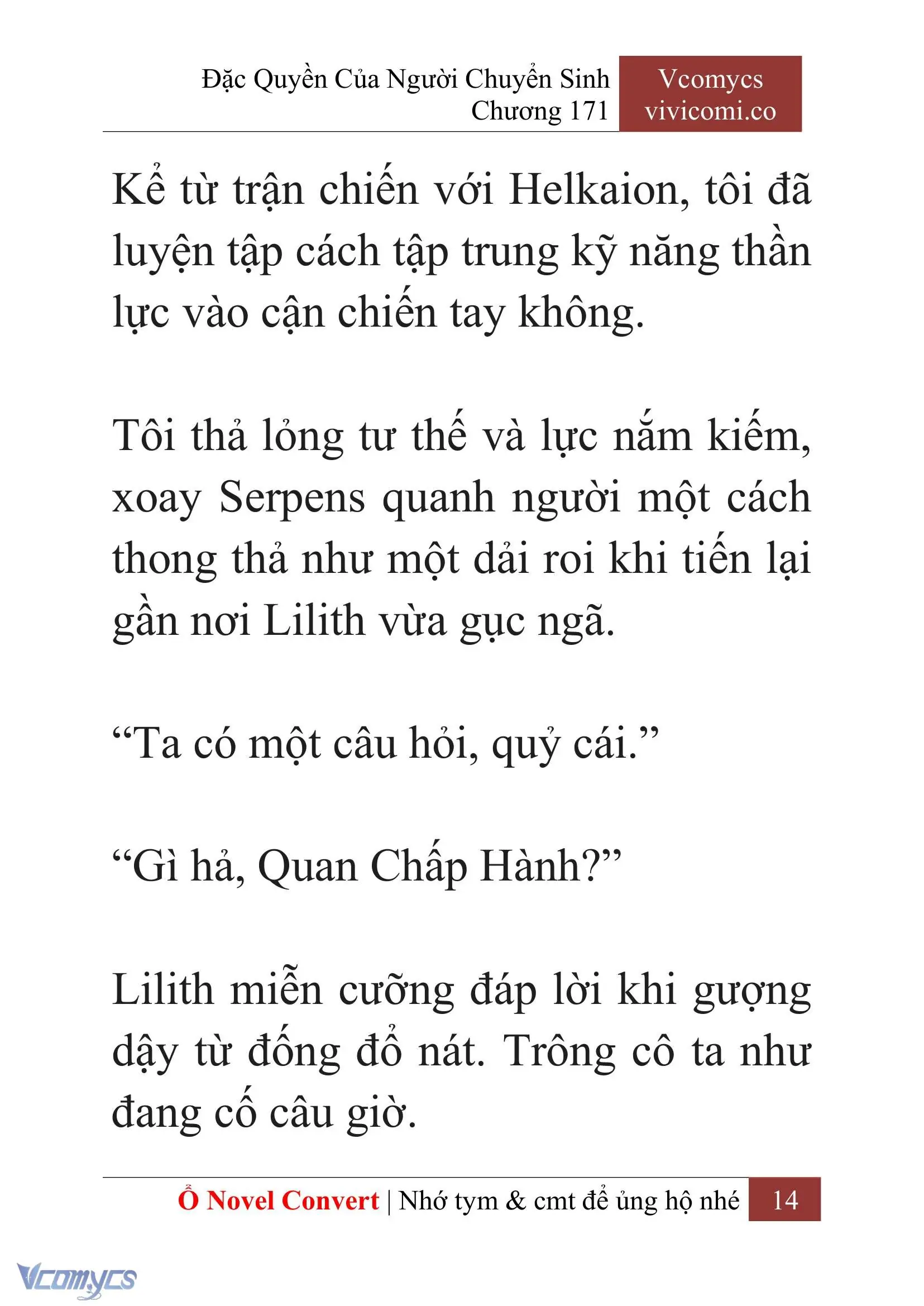 [Novel] Đặc Quyền Của Người Chuyển Sinh Chapter 171 - Trang 18