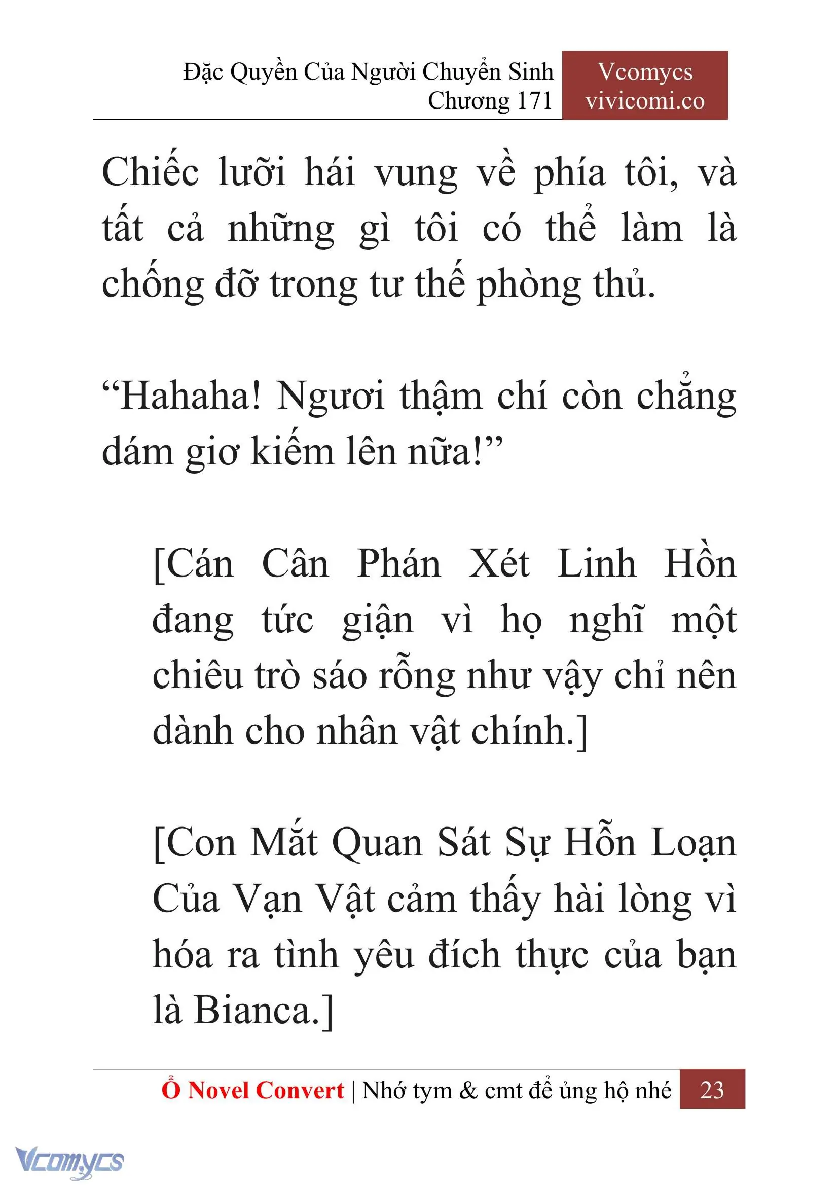 [Novel] Đặc Quyền Của Người Chuyển Sinh Chapter 171 - Trang 27