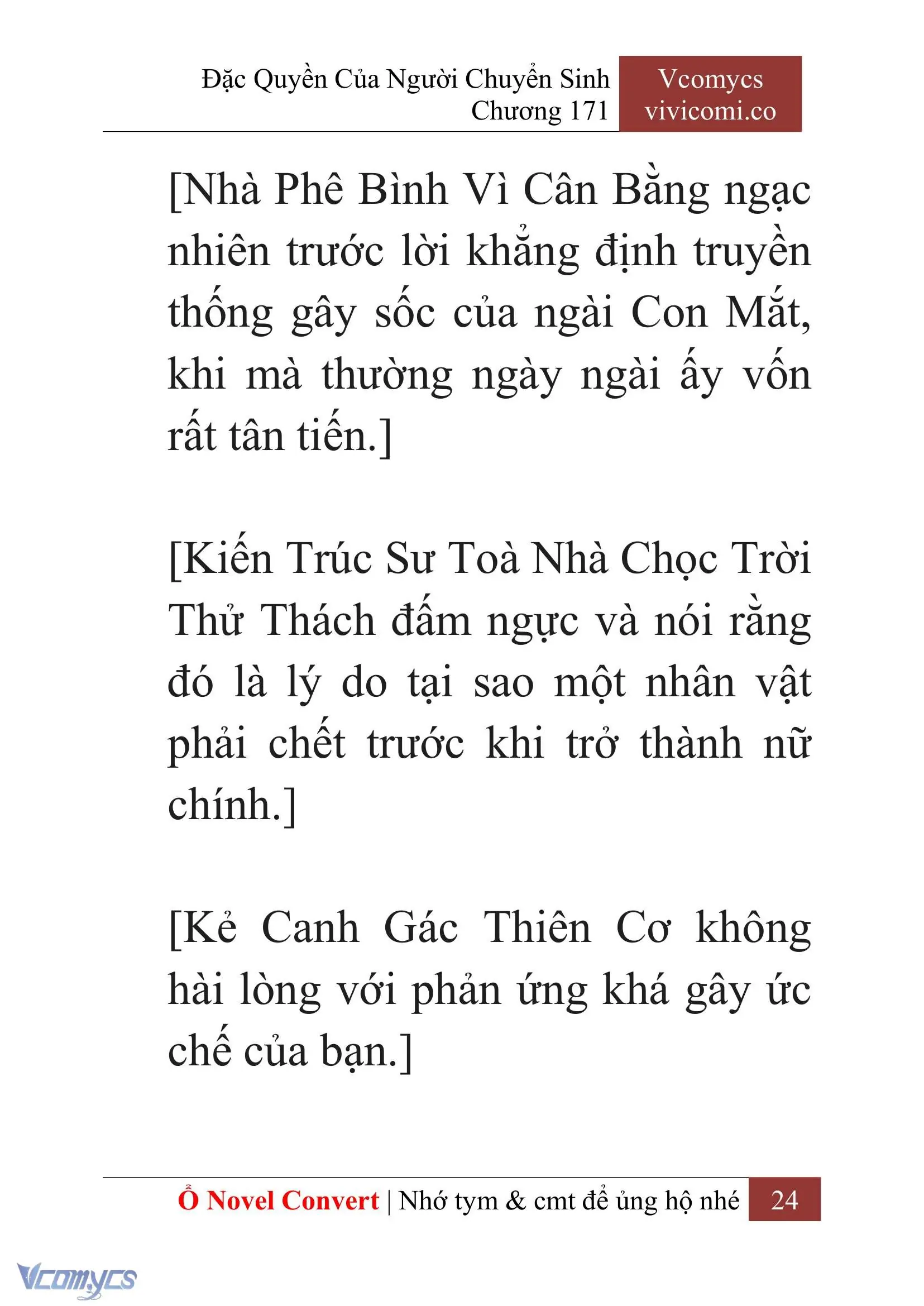 [Novel] Đặc Quyền Của Người Chuyển Sinh Chapter 171 - Trang 28