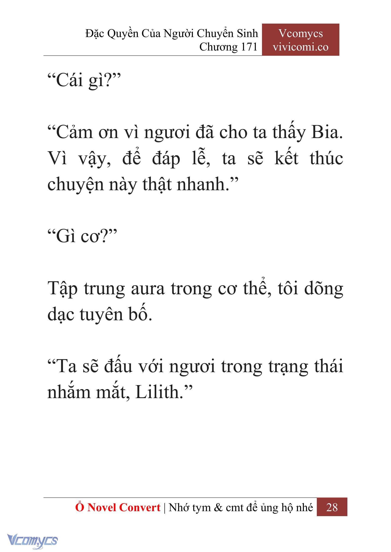 [Novel] Đặc Quyền Của Người Chuyển Sinh Chapter 171 - Trang 32