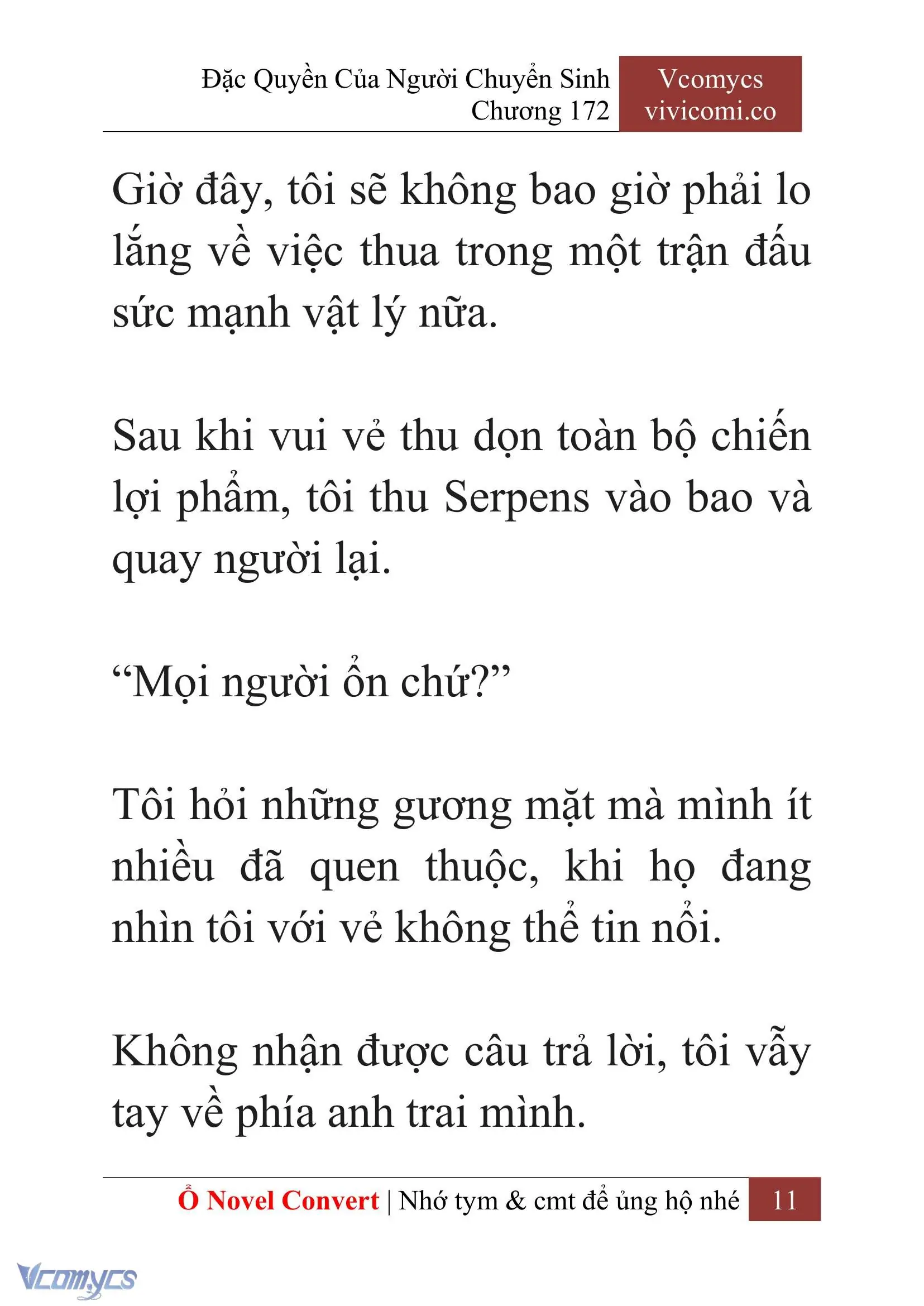 [Novel] Đặc Quyền Của Người Chuyển Sinh Chapter 172 - Trang 15