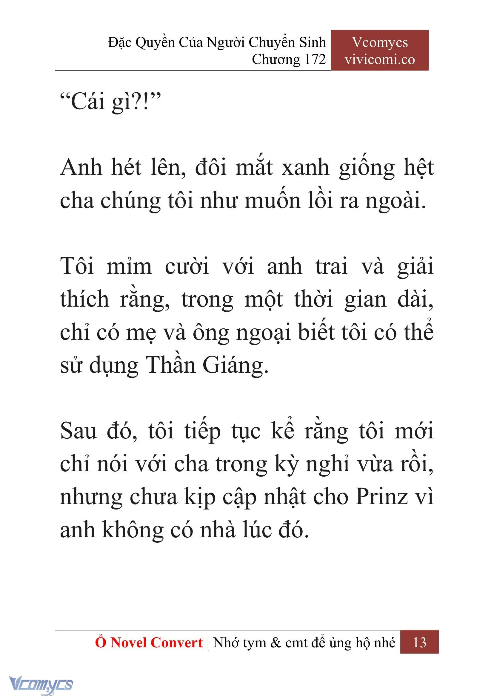 [Novel] Đặc Quyền Của Người Chuyển Sinh Chapter 172 - Trang 17