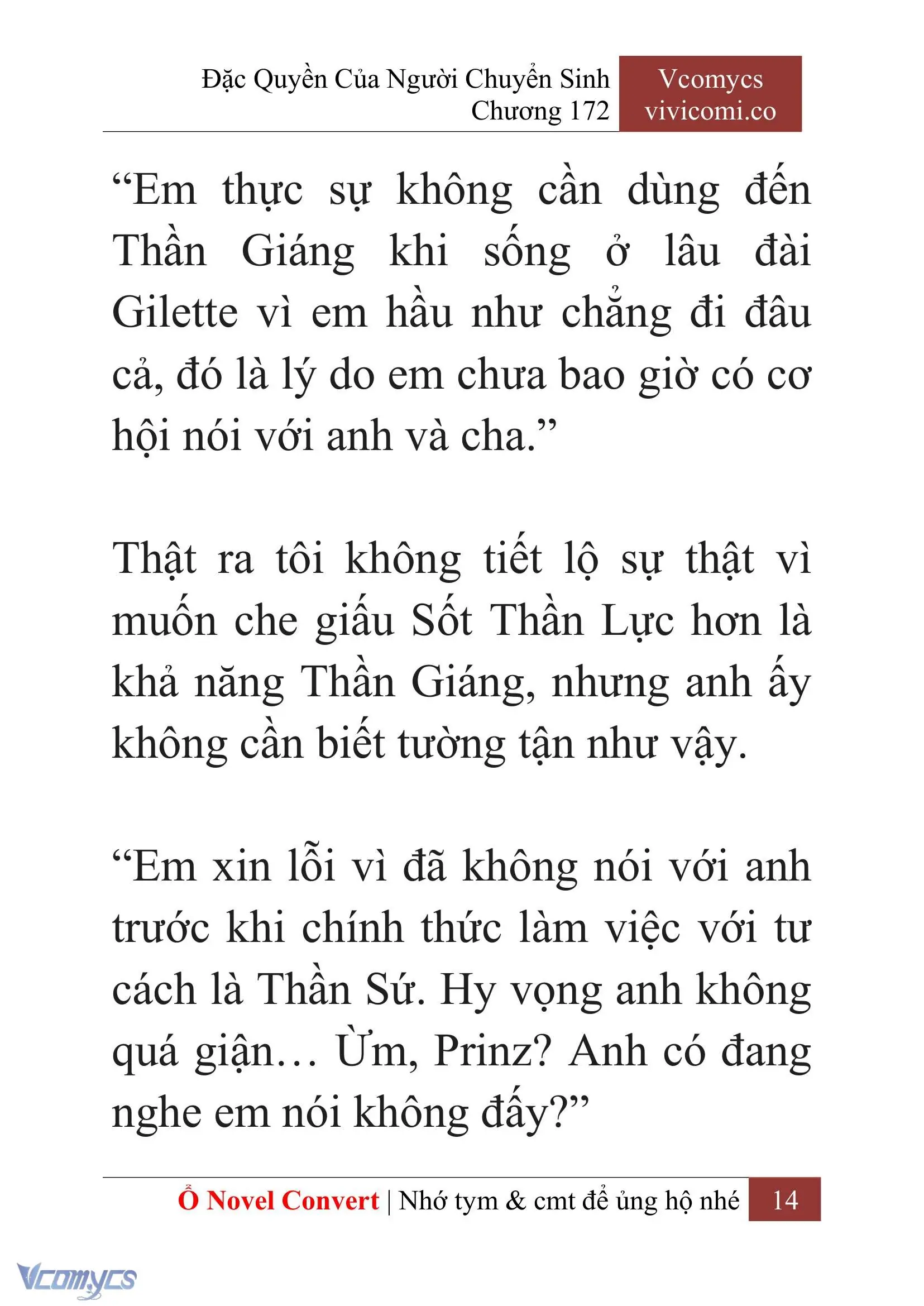 [Novel] Đặc Quyền Của Người Chuyển Sinh Chapter 172 - Trang 18