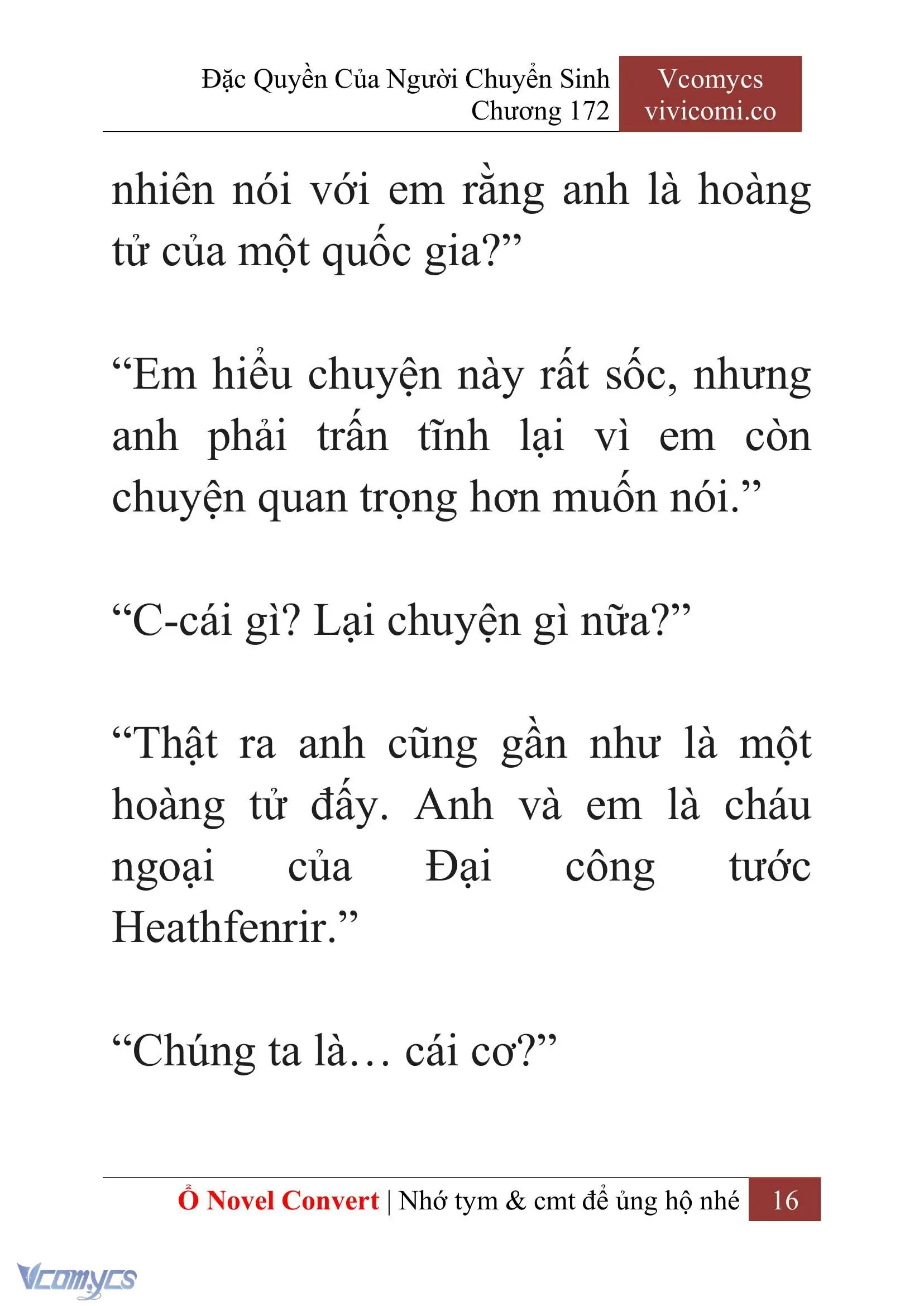 [Novel] Đặc Quyền Của Người Chuyển Sinh Chapter 172 - Trang 20