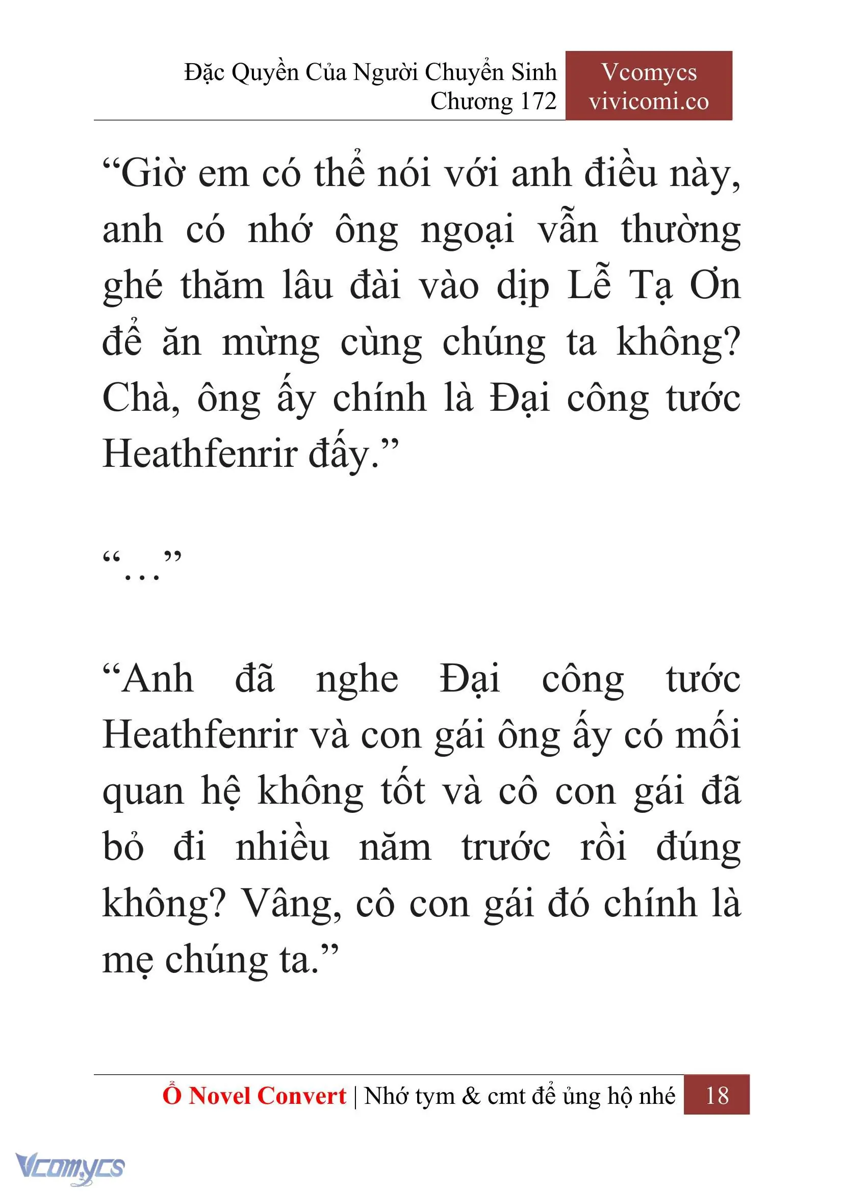 [Novel] Đặc Quyền Của Người Chuyển Sinh Chapter 172 - Trang 22