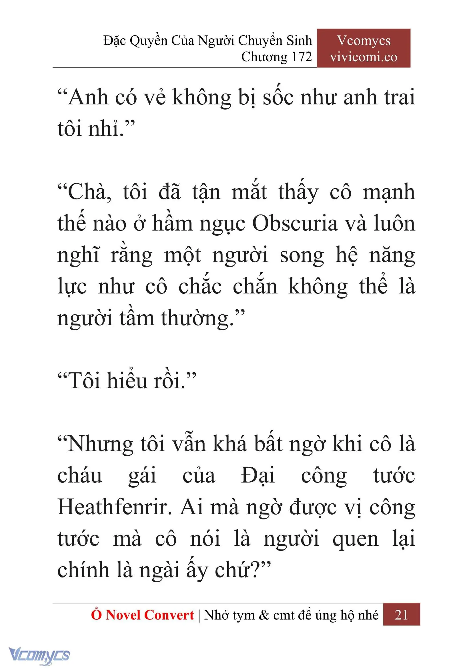 [Novel] Đặc Quyền Của Người Chuyển Sinh Chapter 172 - Trang 25