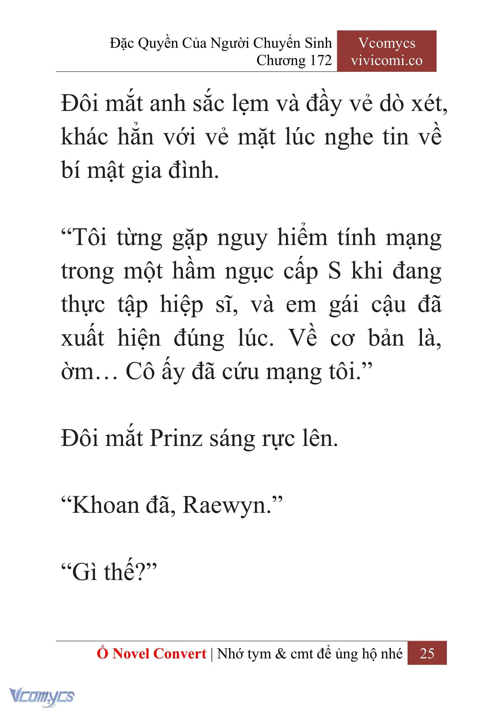 [Novel] Đặc Quyền Của Người Chuyển Sinh Chapter 172 - Trang 29