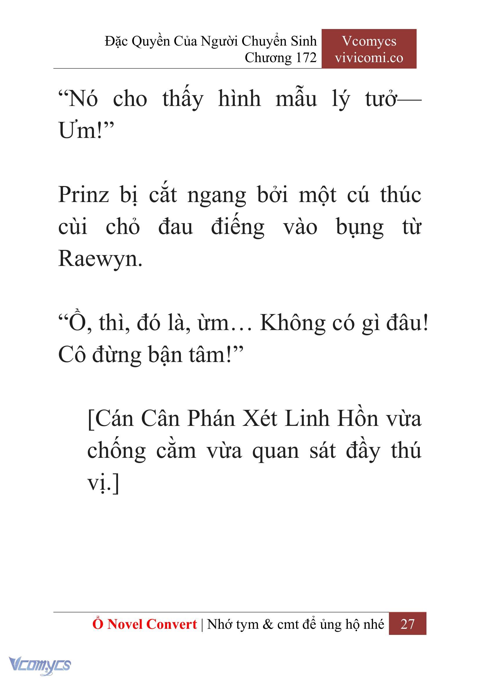 [Novel] Đặc Quyền Của Người Chuyển Sinh Chapter 172 - Trang 31