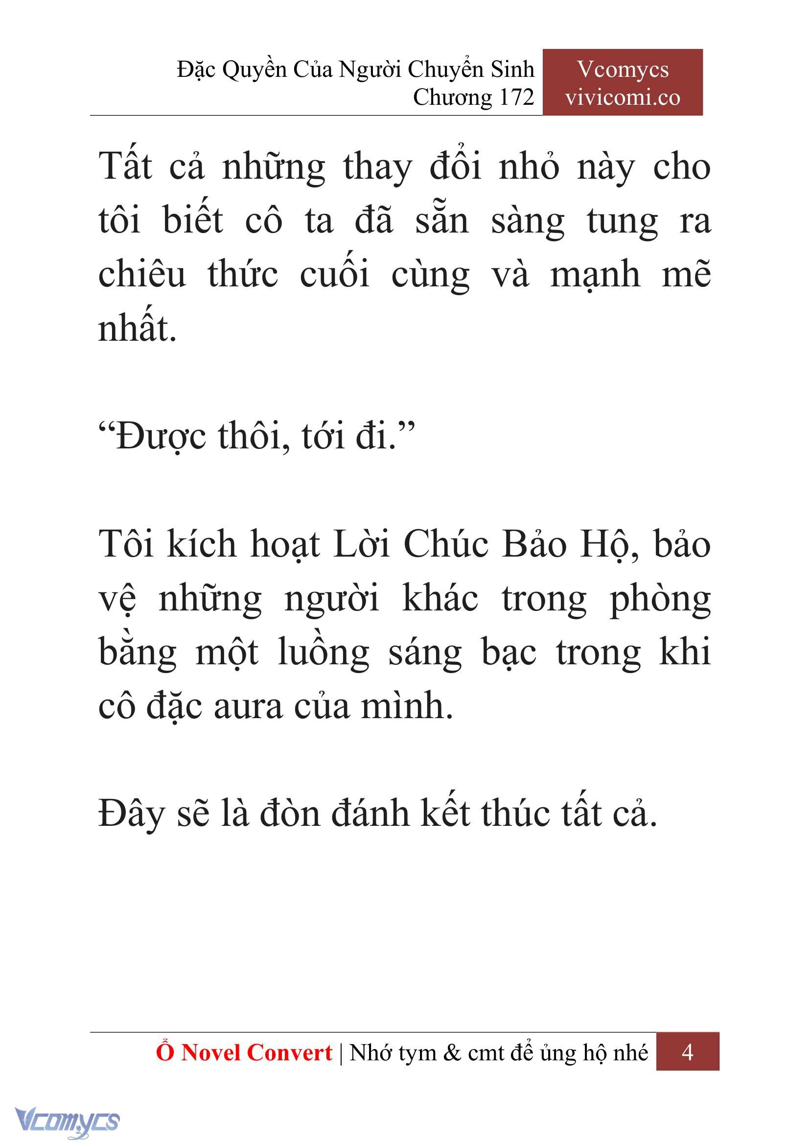 [Novel] Đặc Quyền Của Người Chuyển Sinh Chapter 172 - Trang 8