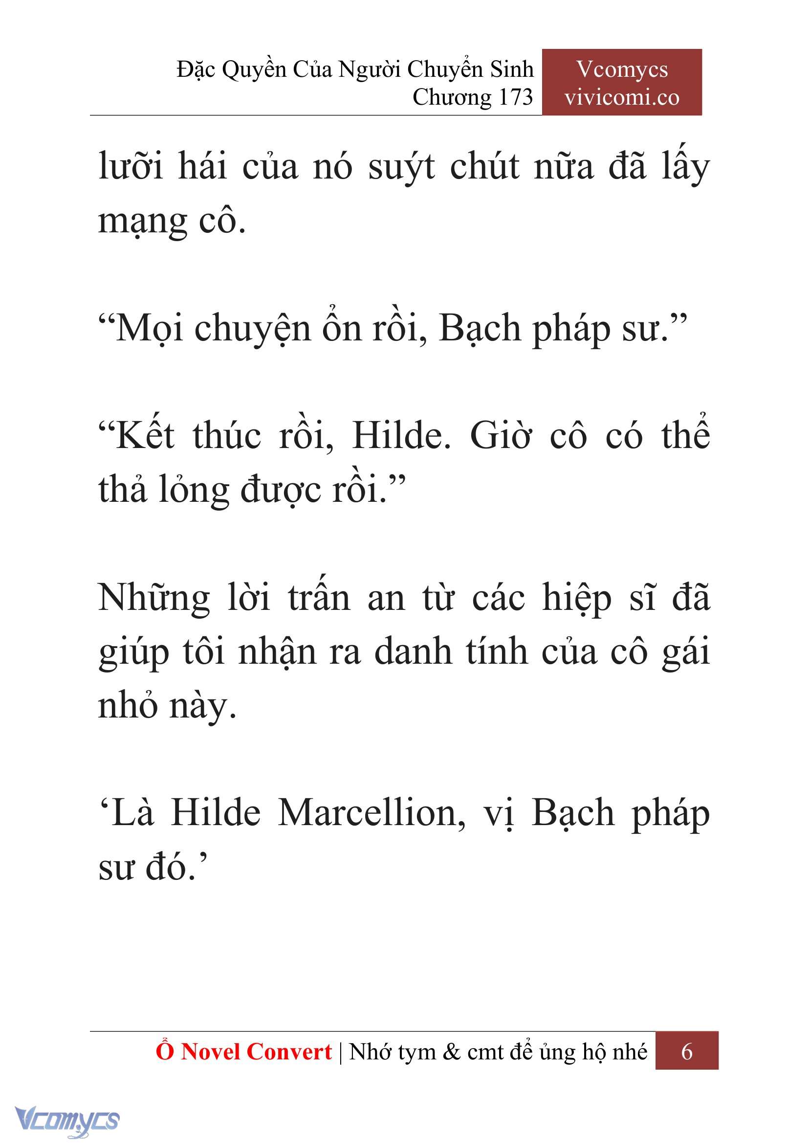 [Novel] Đặc Quyền Của Người Chuyển Sinh Chapter 173 - Trang 10