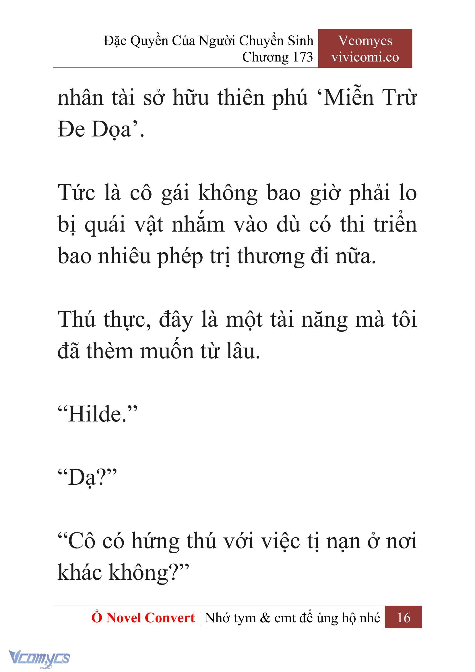 [Novel] Đặc Quyền Của Người Chuyển Sinh Chapter 173 - Trang 20
