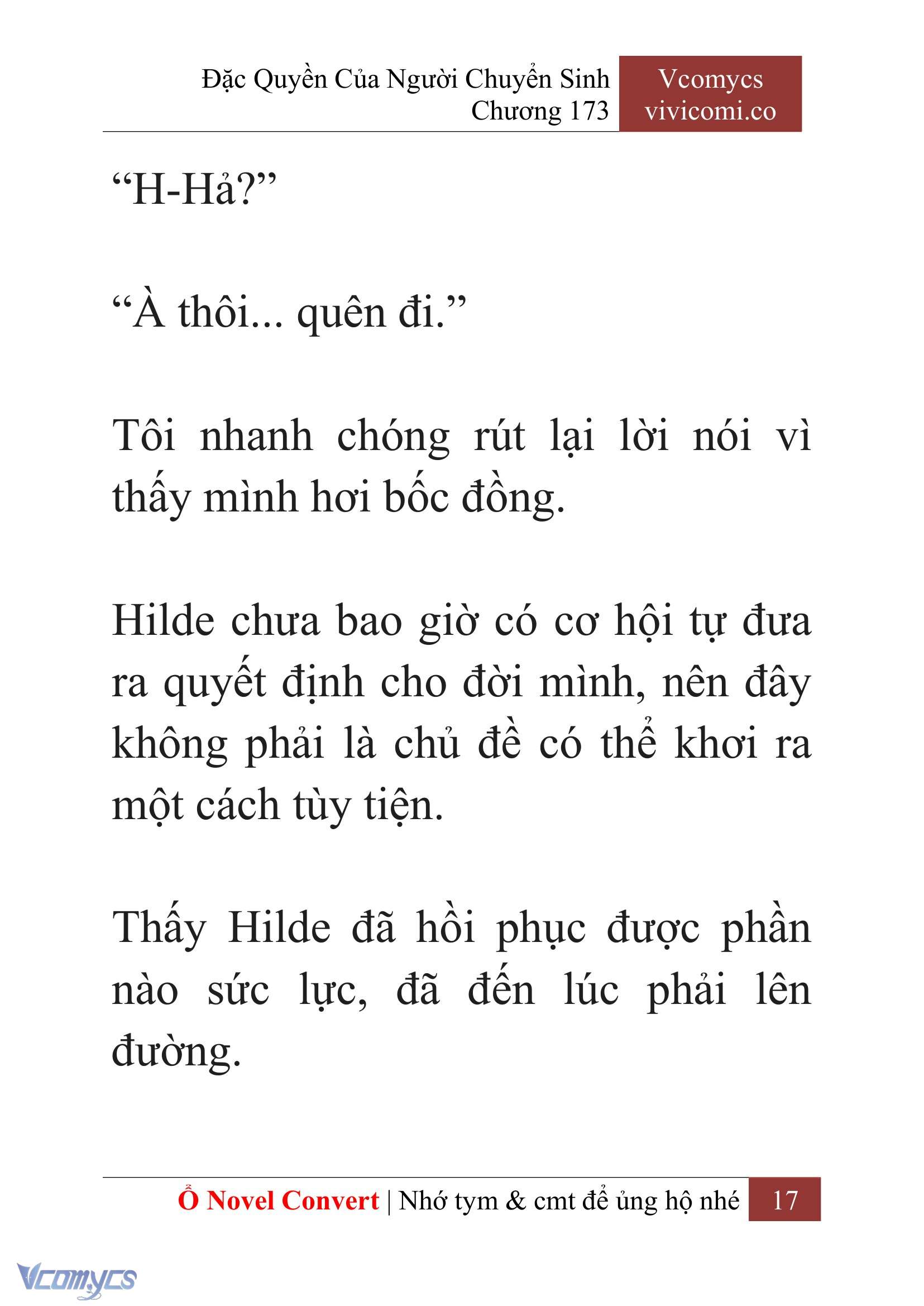 [Novel] Đặc Quyền Của Người Chuyển Sinh Chapter 173 - Trang 21
