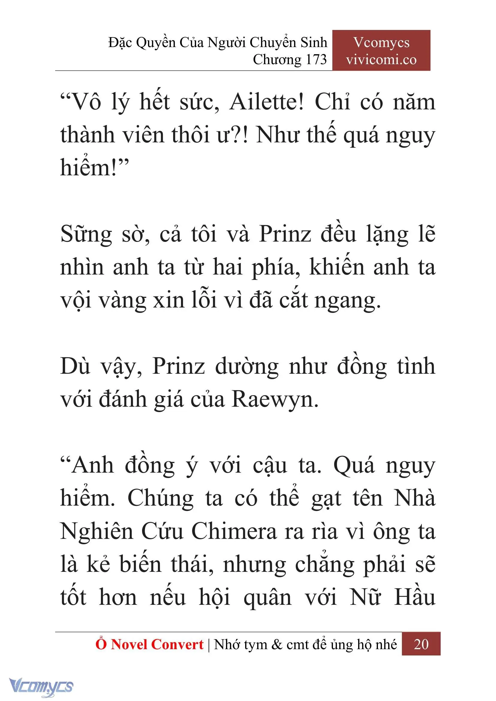[Novel] Đặc Quyền Của Người Chuyển Sinh Chapter 173 - Trang 24