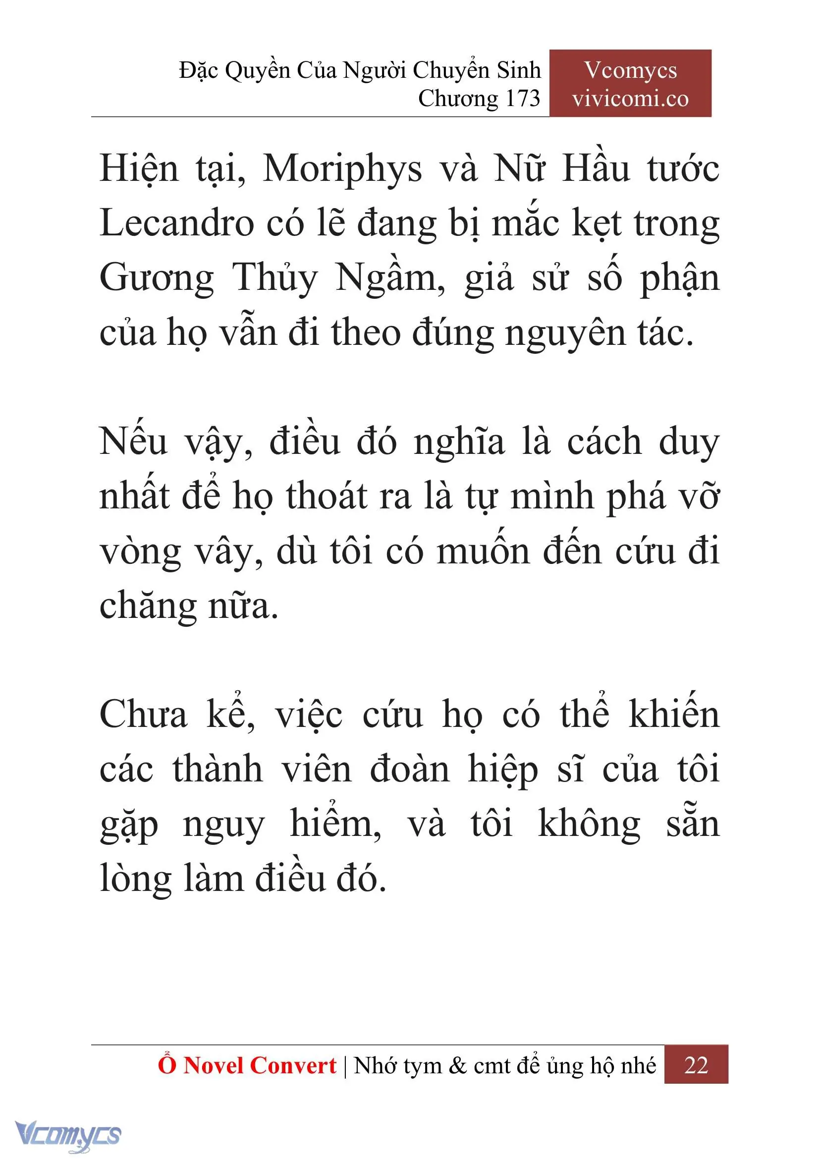 [Novel] Đặc Quyền Của Người Chuyển Sinh Chapter 173 - Trang 26