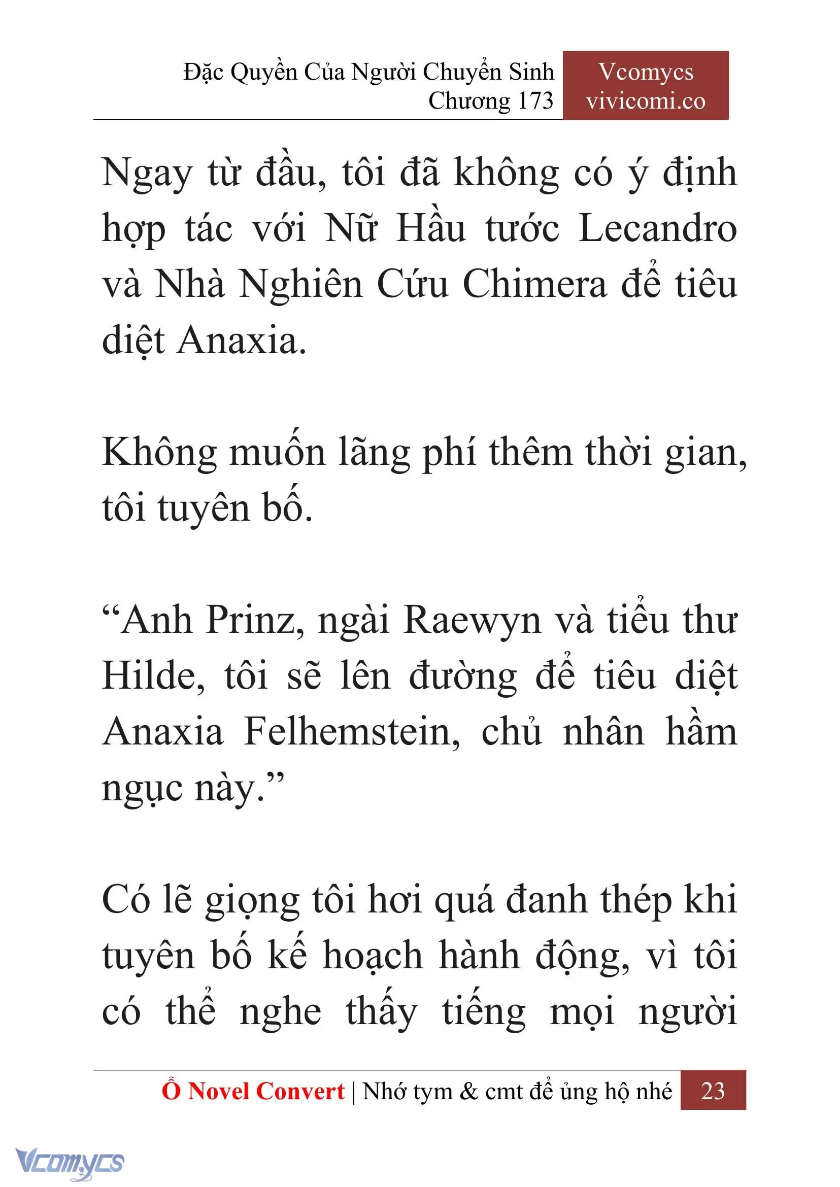 [Novel] Đặc Quyền Của Người Chuyển Sinh Chapter 173 - Trang 27