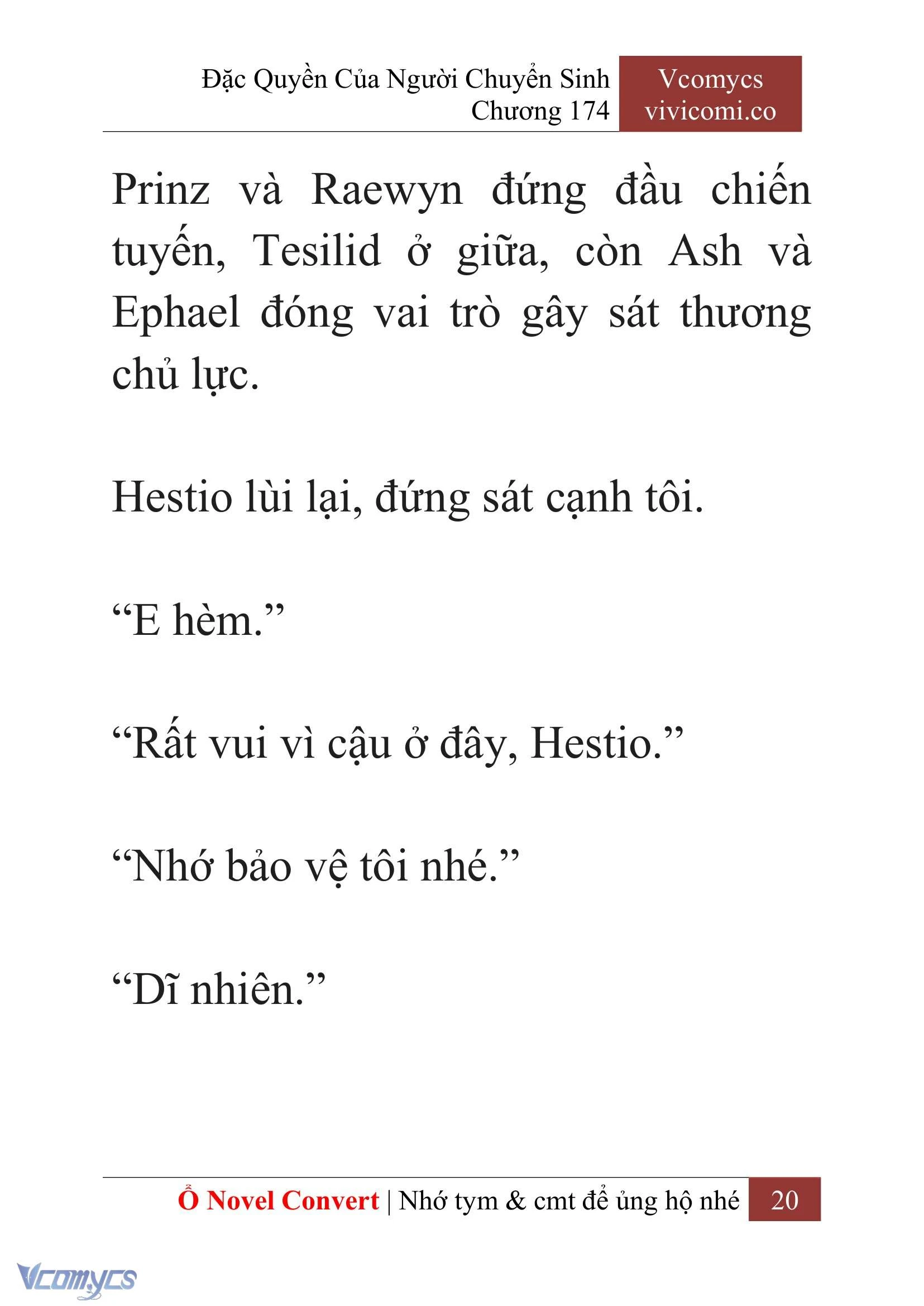 [Novel] Đặc Quyền Của Người Chuyển Sinh Chapter 174 - Trang 24