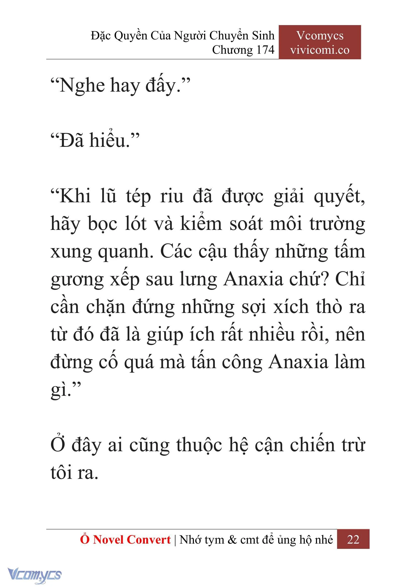 [Novel] Đặc Quyền Của Người Chuyển Sinh Chapter 174 - Trang 26